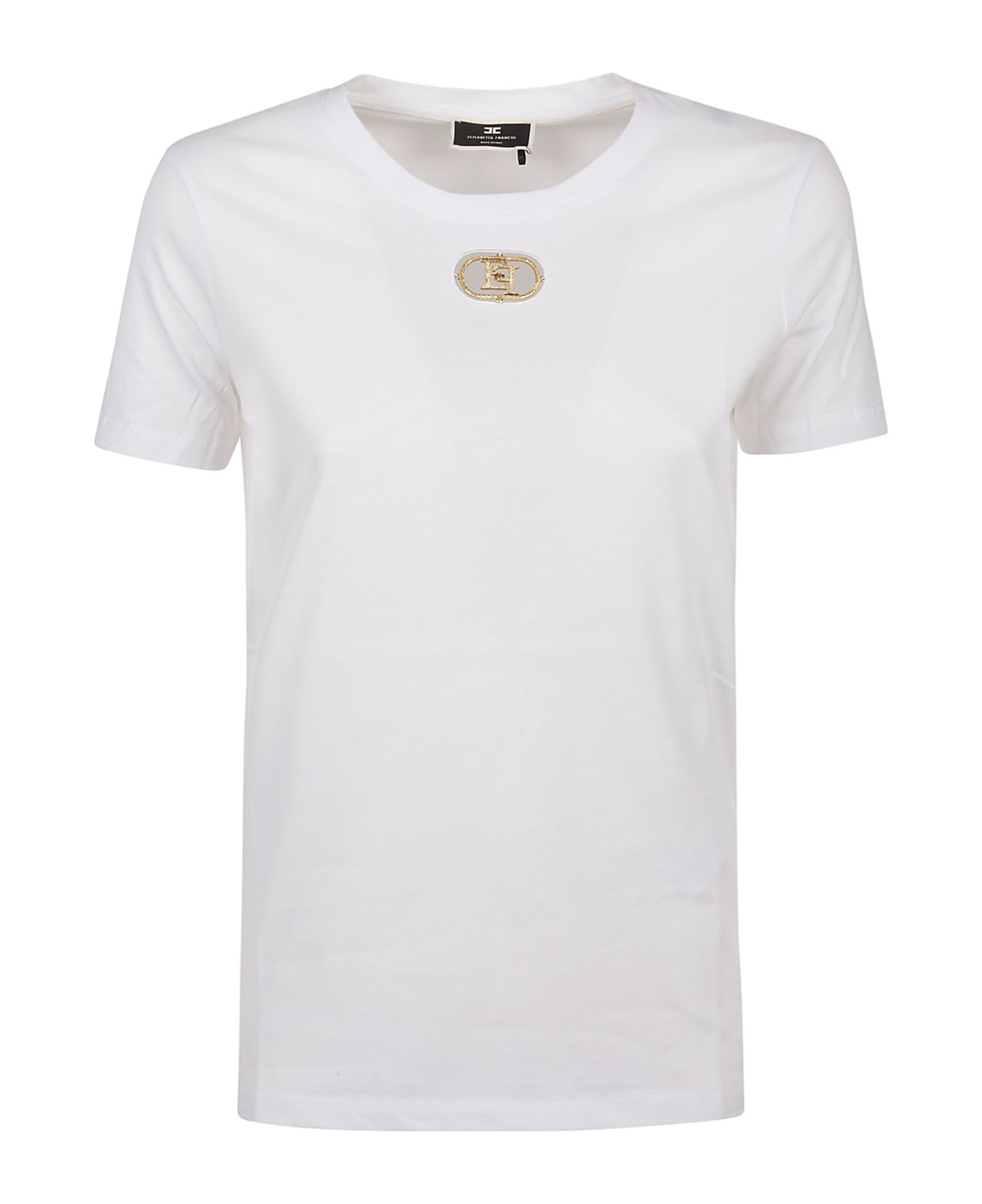 Elisabetta Franchi T-shirt - Gesso Tシャツ