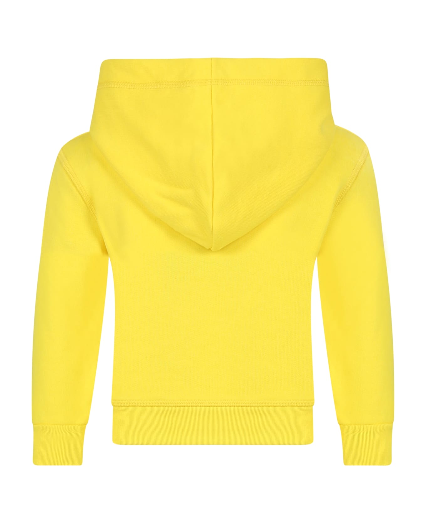 Dsquared2 Yellow Sweatshirt For Boy With Logo - Yellow