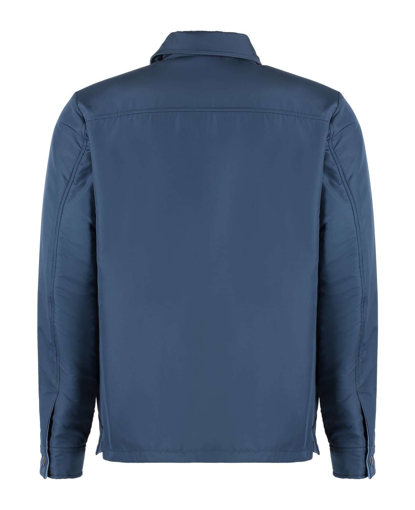 Canali Techno Fabric Jacket - blue レインコート