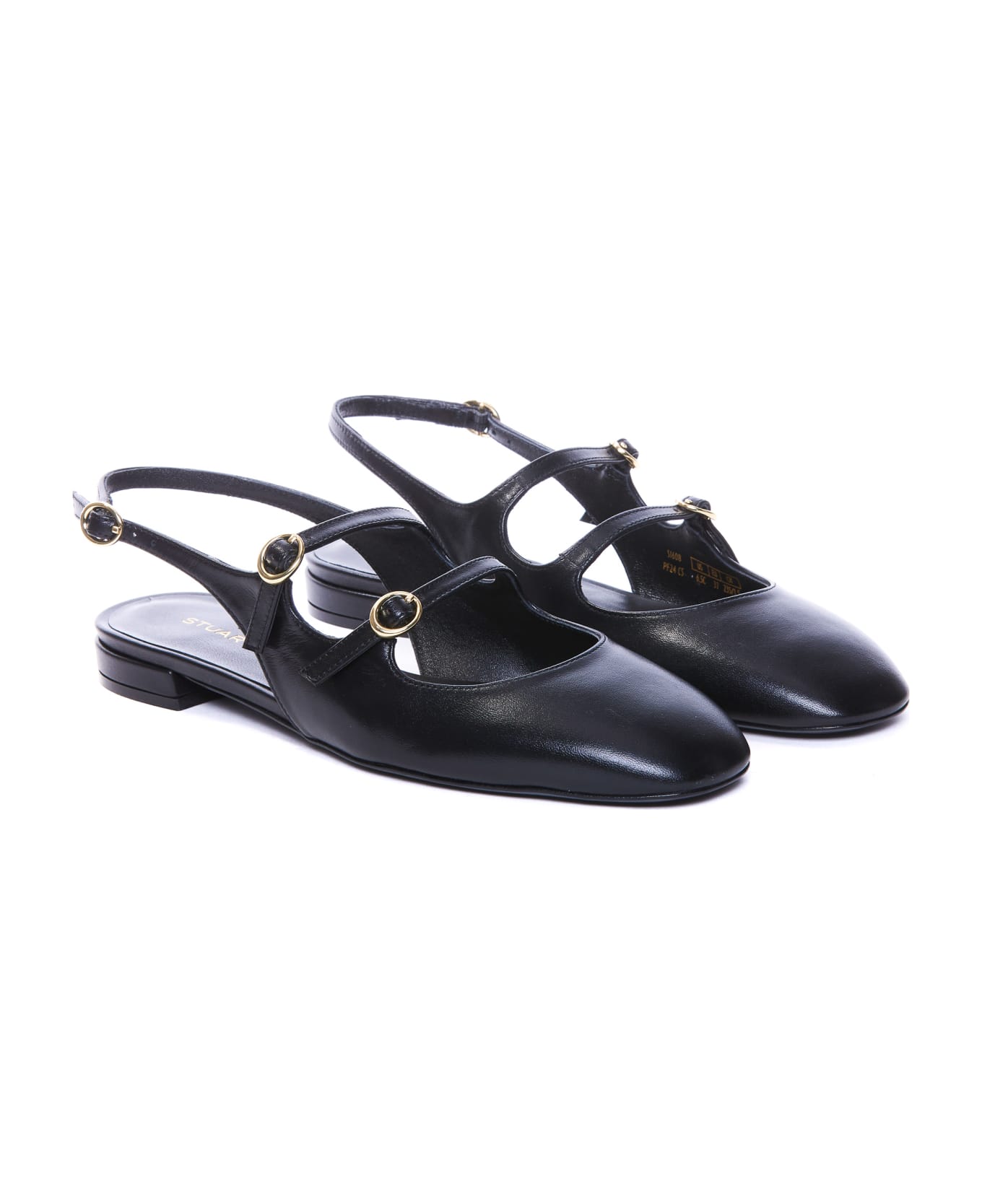 Stuart Weitzman Benni Flats - Black