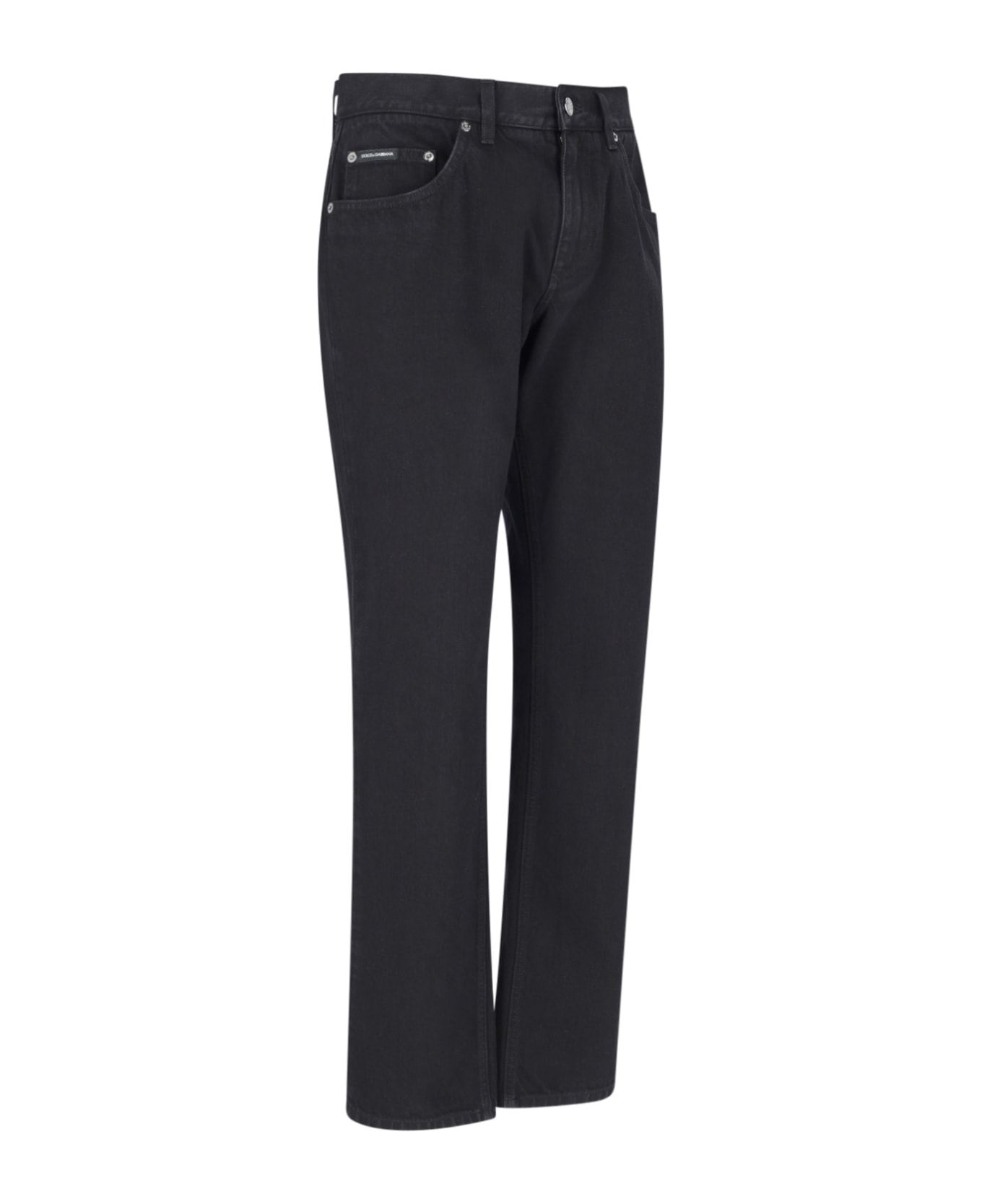 Dolce & Gabbana Straight Leg Jeans - Black デニム