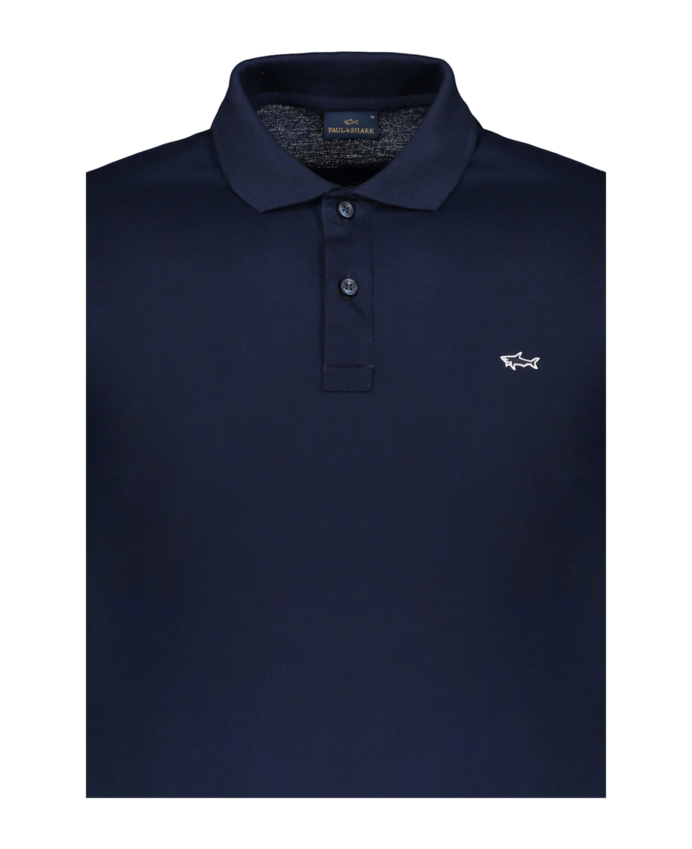 Paul&Shark Short Sleeve Cotton Polo Shirt - blue