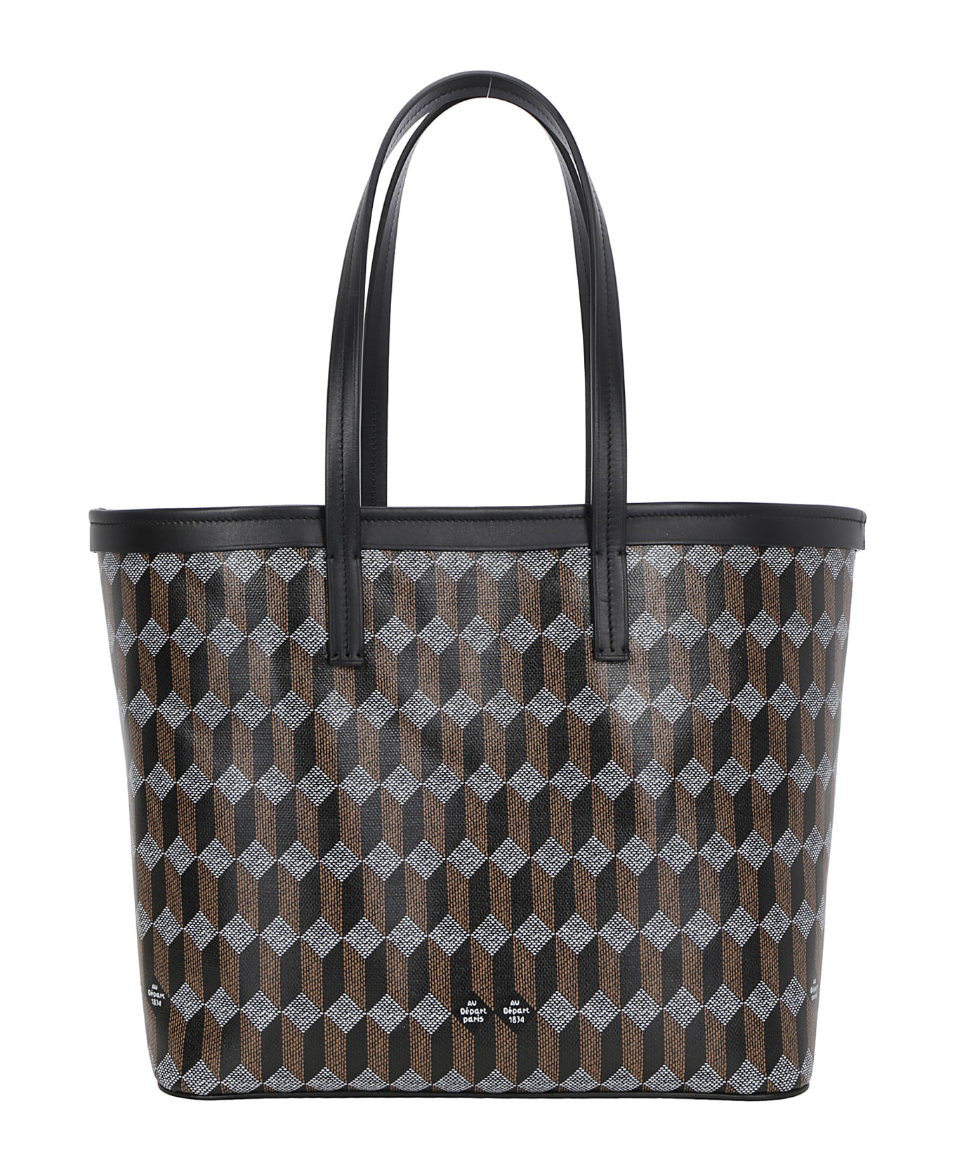 Au Départ Au Depart Shopping Bag - Black monogram