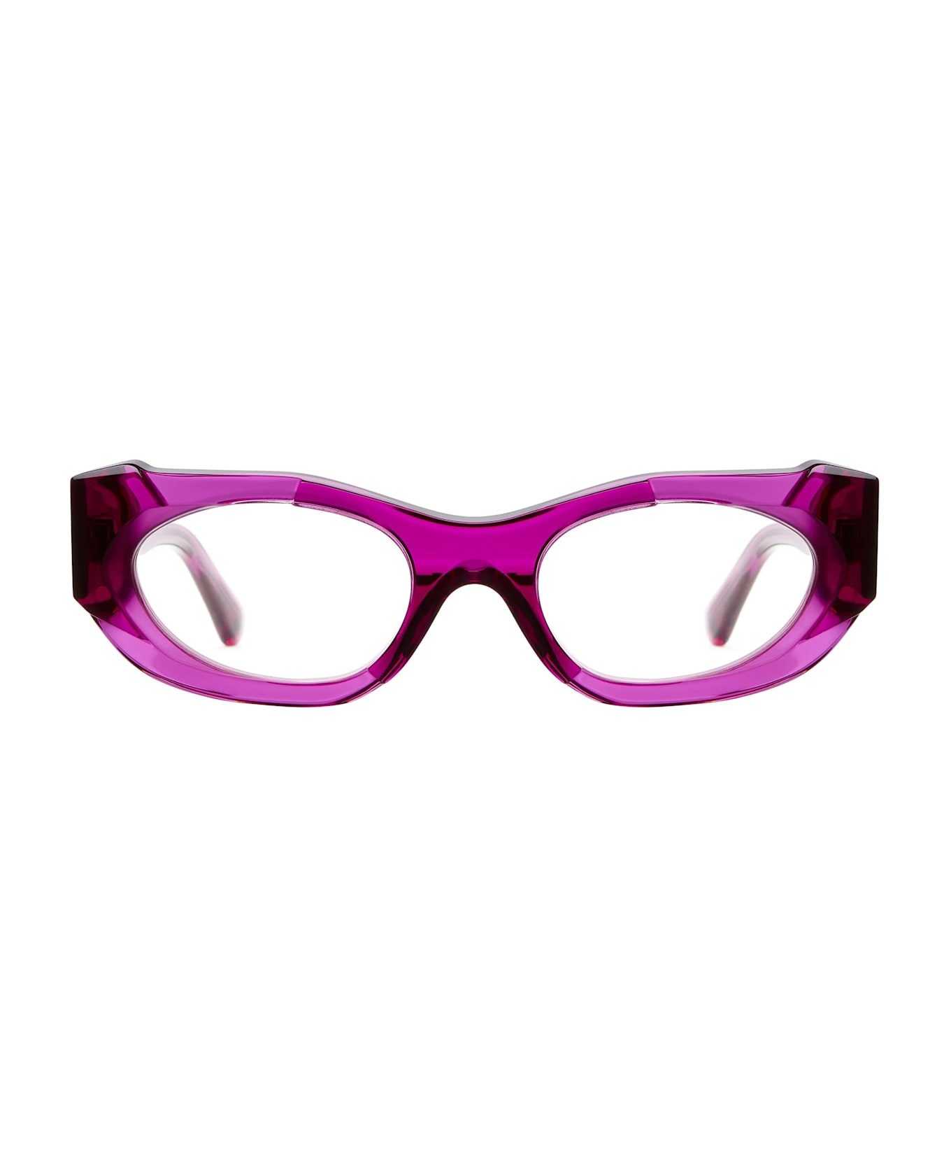 Kuboraum Mask K62 Fu / Transparent Fuchsia Rx Glasses - fuchsia