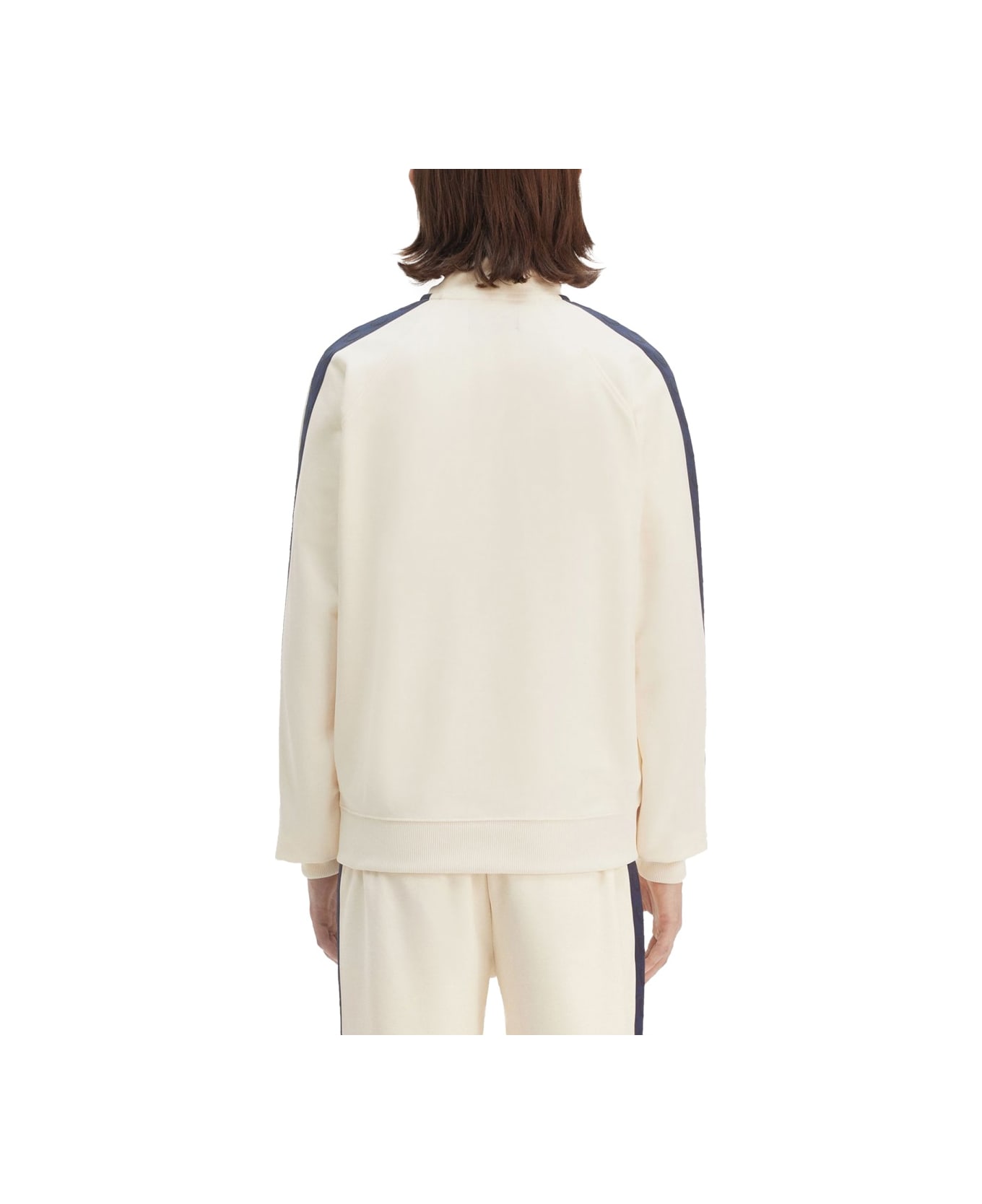 Fred Perry Track Jacket With Contrasting Webbing - IVORY