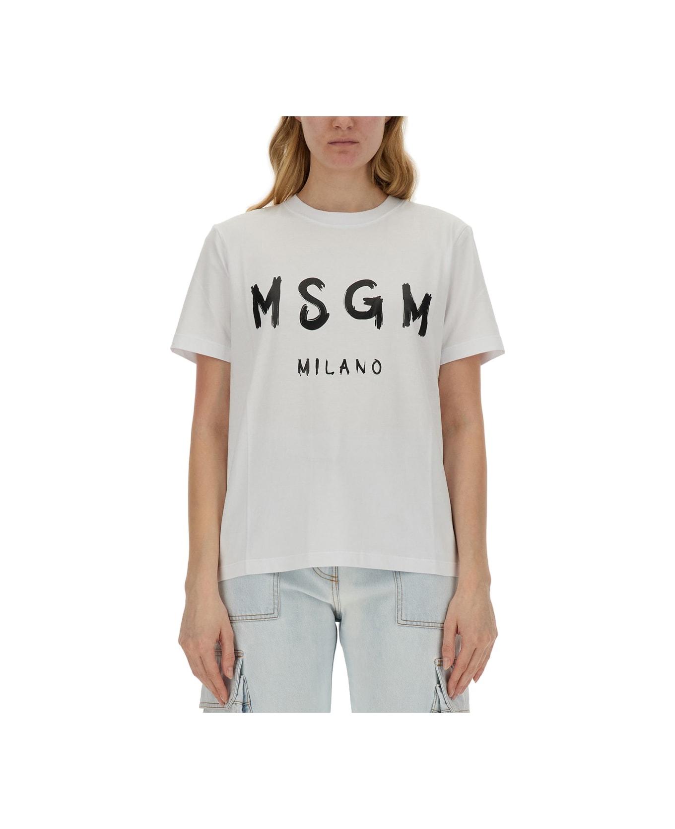 MSGM T-shirt Con Logo - WHITE