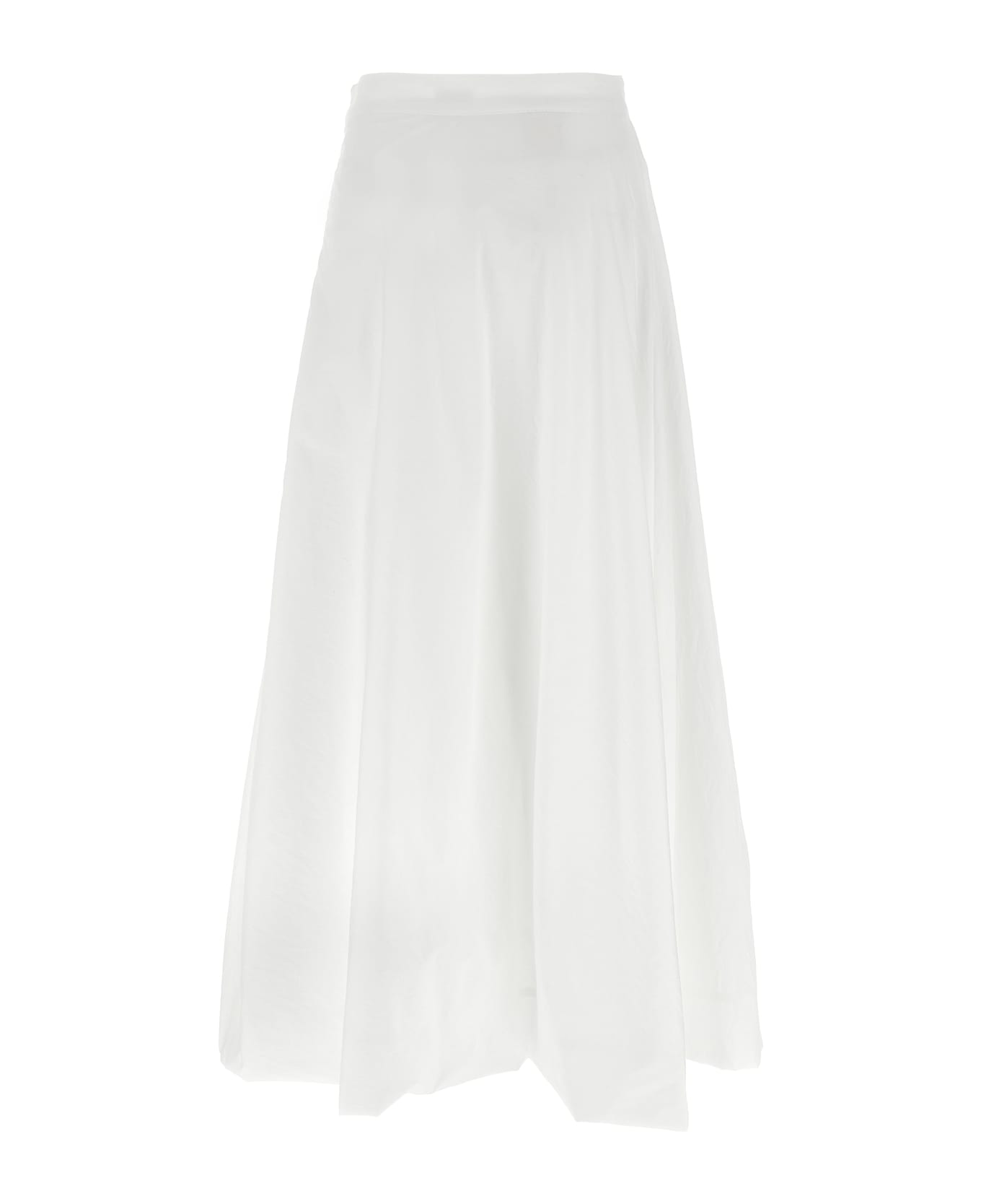 Brunello Cucinelli 
bubble Hem
 Skirt - Bianco Naturale