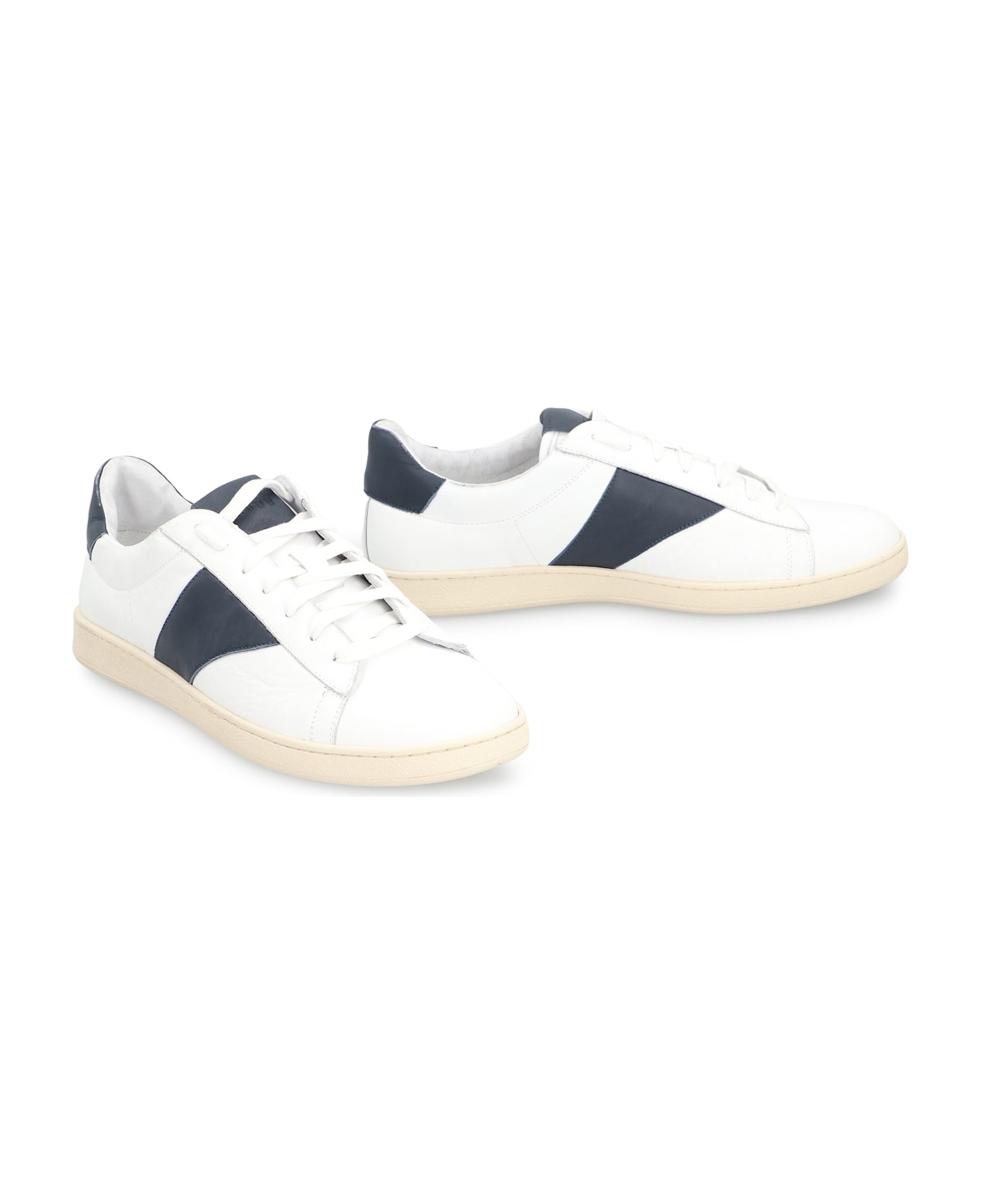 Rhude Court Leather Low-top Sneakers - White