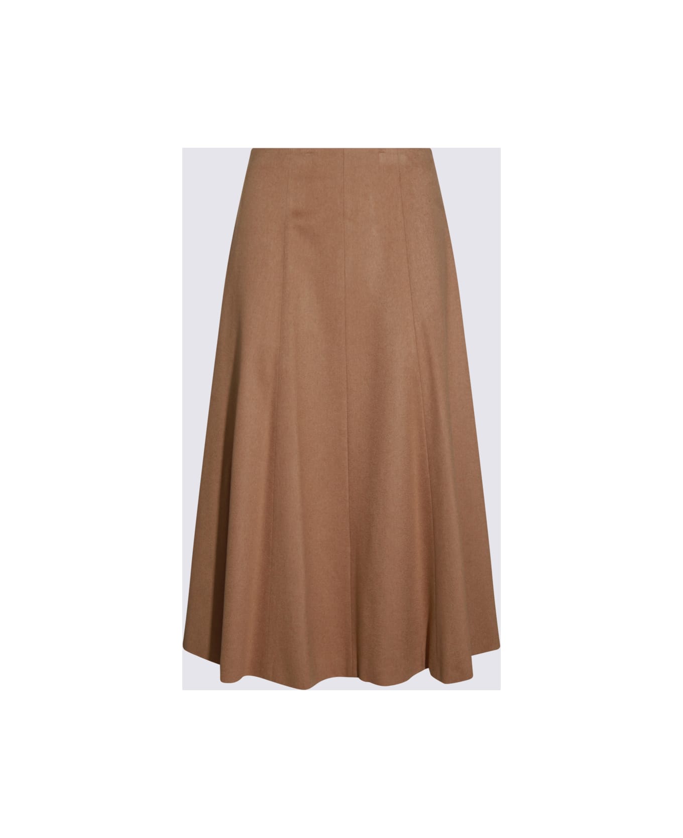 Max Mara Beige Wool Geneve Skirt - Camel