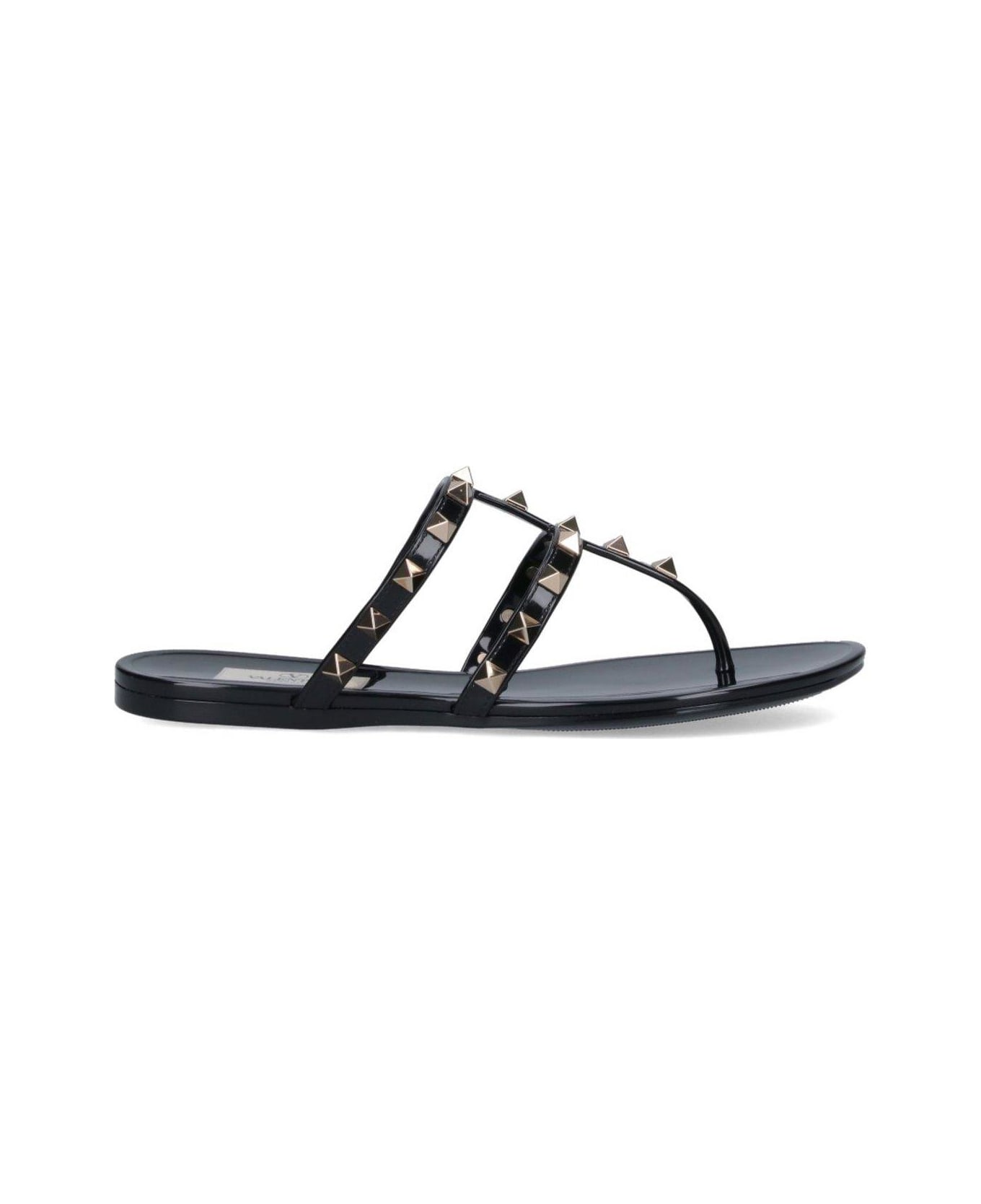 Valentino Garavani Garavani Rockstud Thong Sandals - Nero