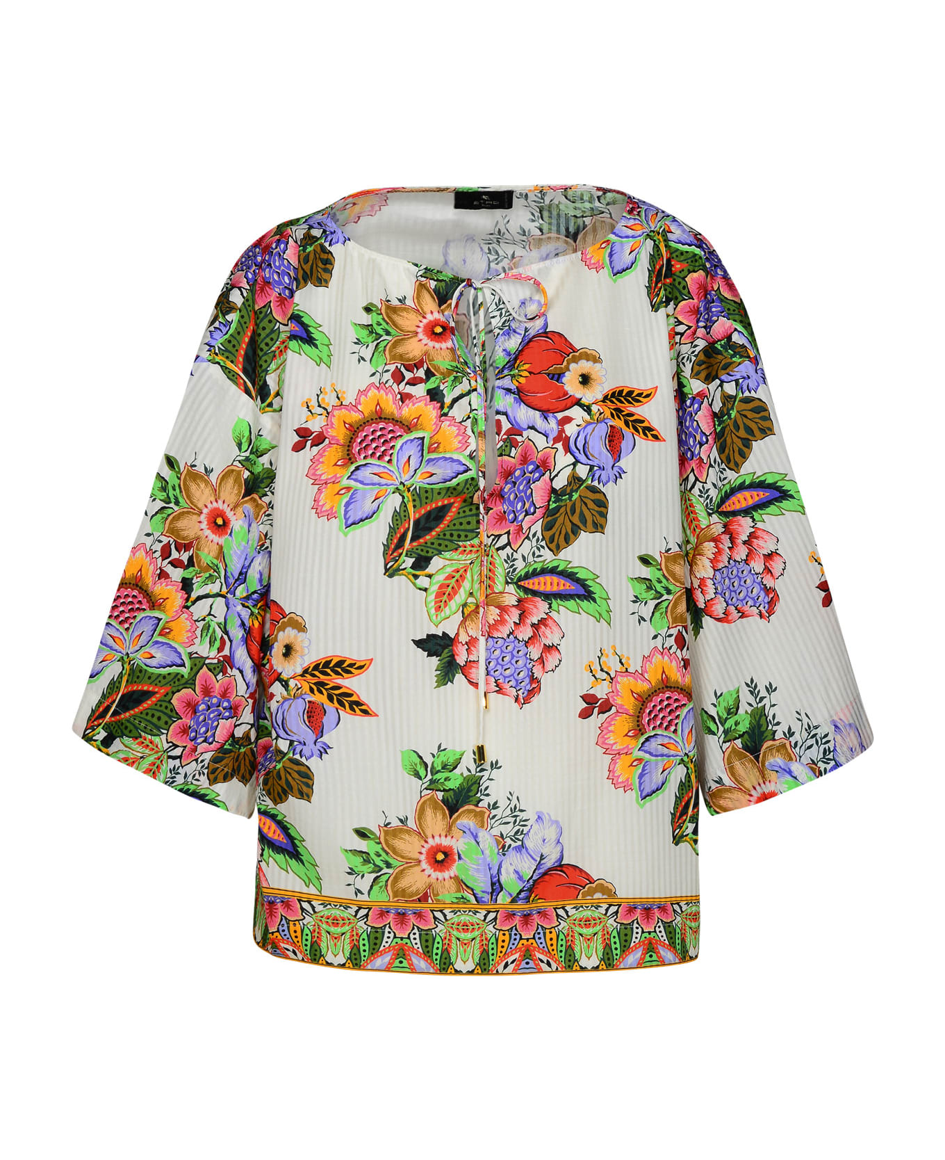 Etro Multicolor Silk Blend Shirt - Multicolor