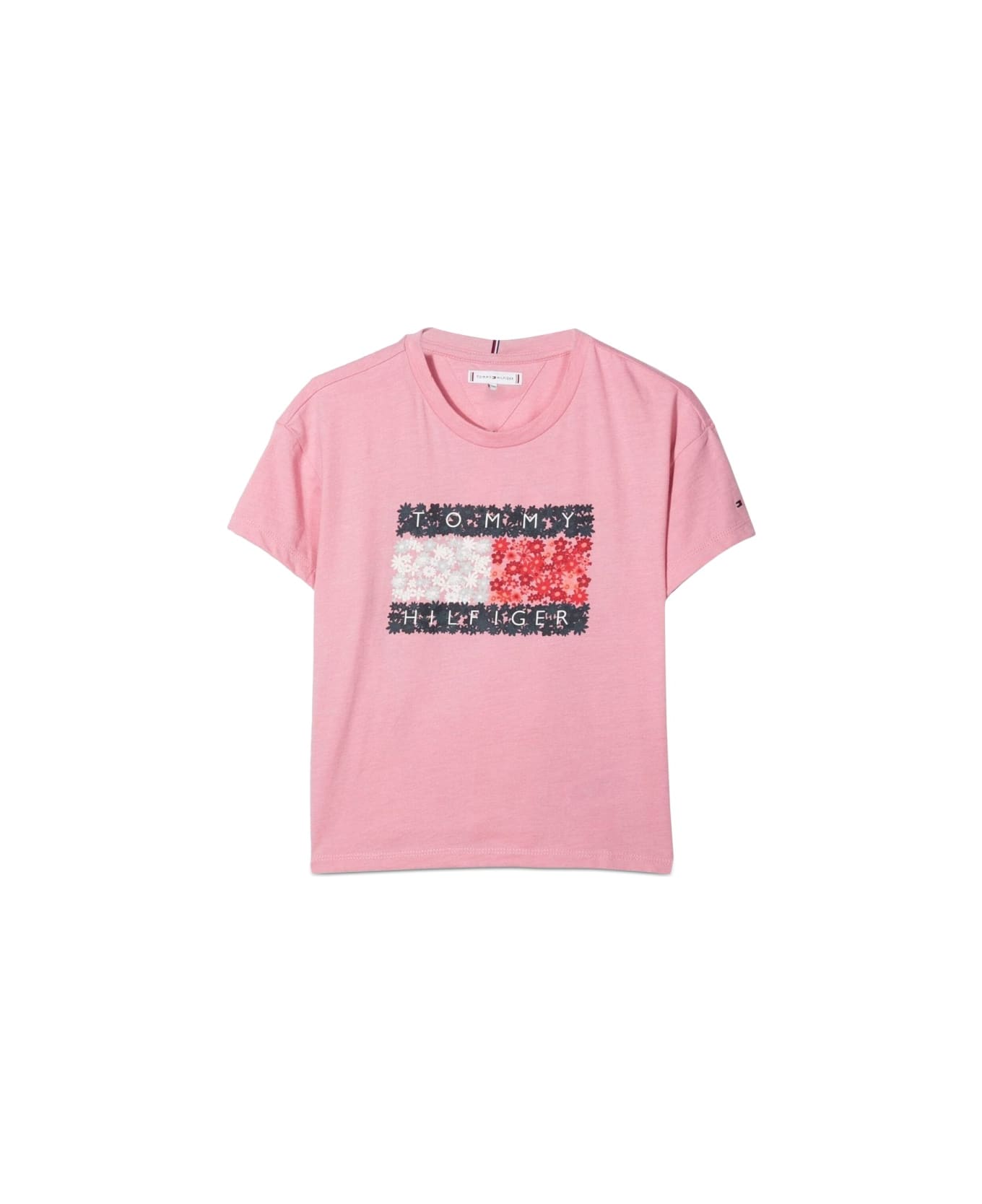 Tommy Hilfiger T-shirt Flower Flag - PINK