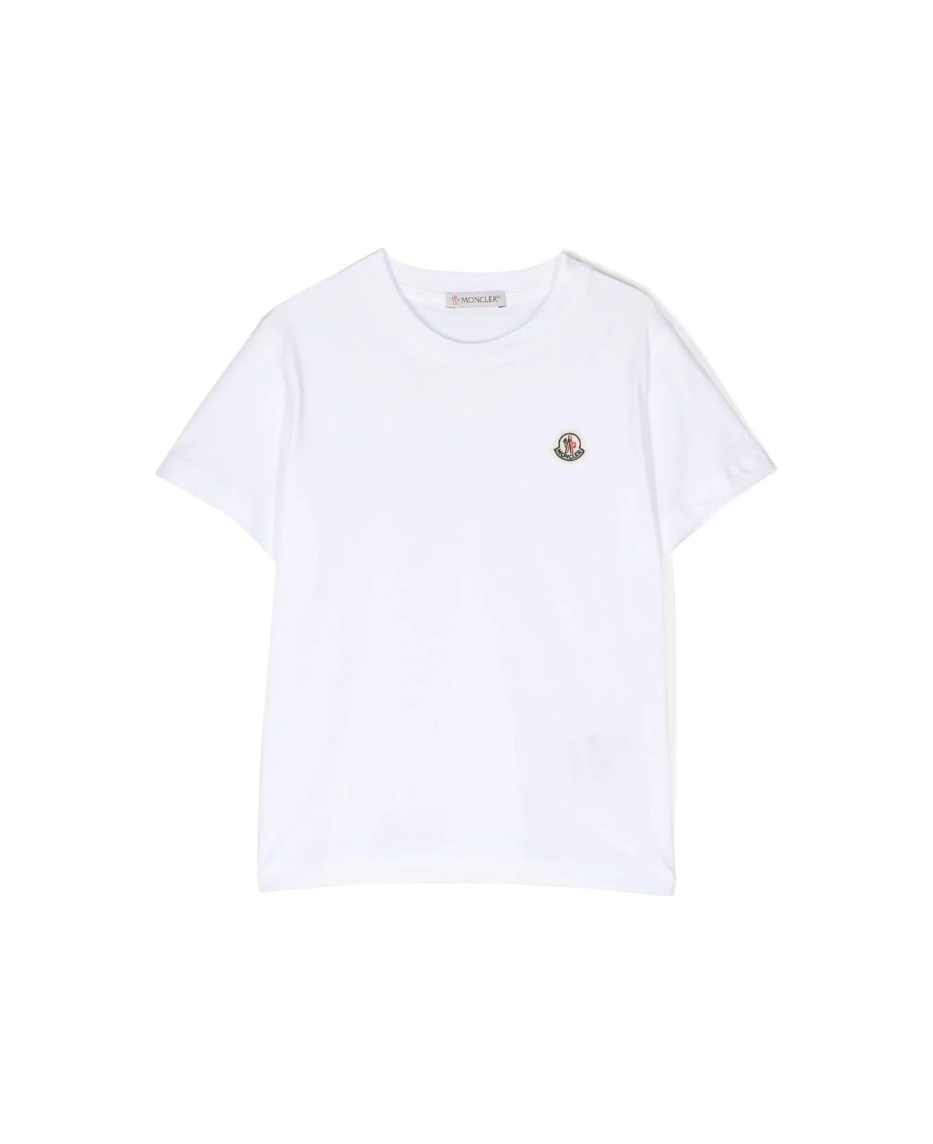 Moncler Enfant Logo-Patch Crew-Neck T-Shirt