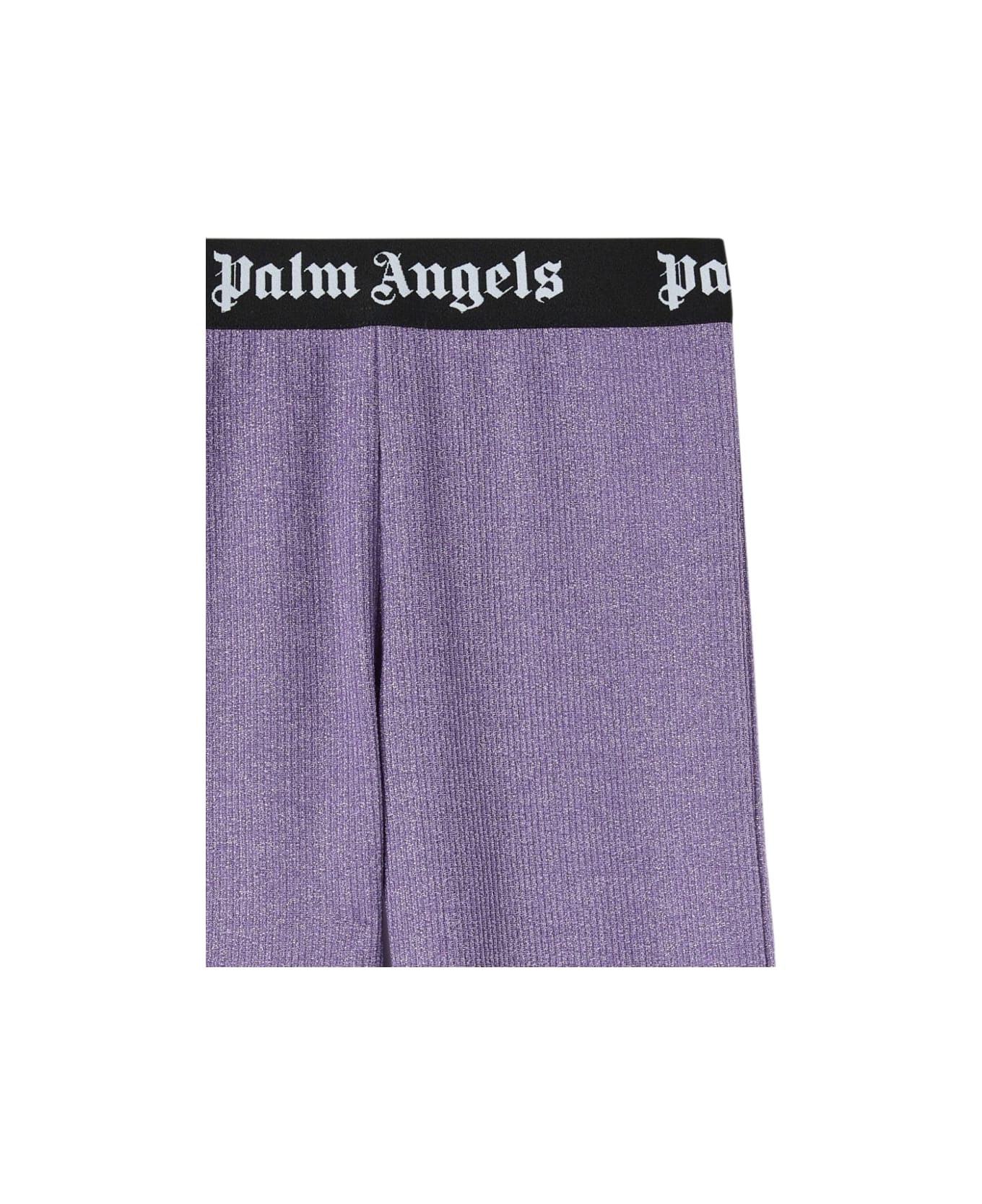 Palm Angels Logoband Lurexrib Flarepants - LILAC ボトムス