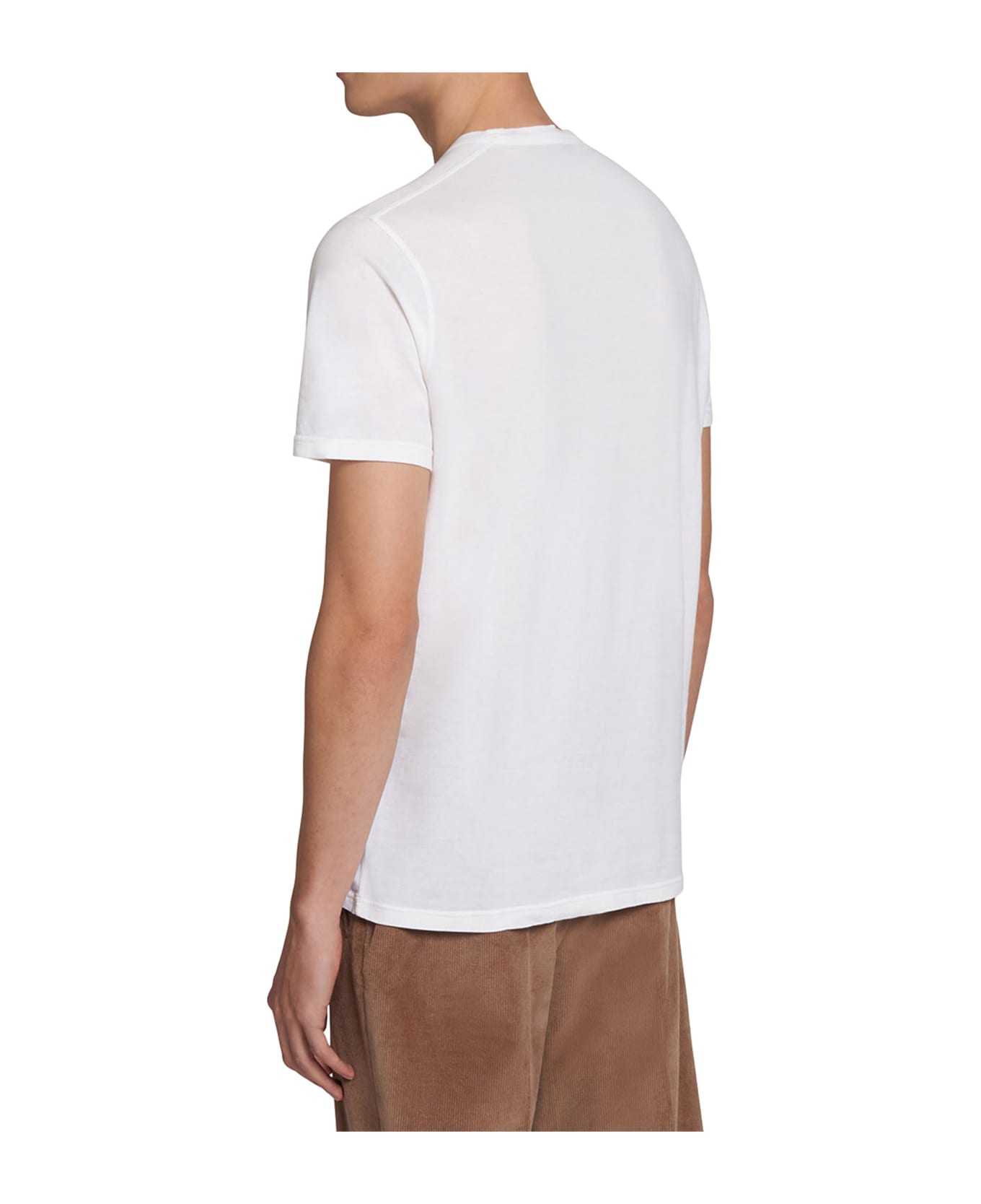 Kiton Jersey T-shirt S/s Cotton - WHITE