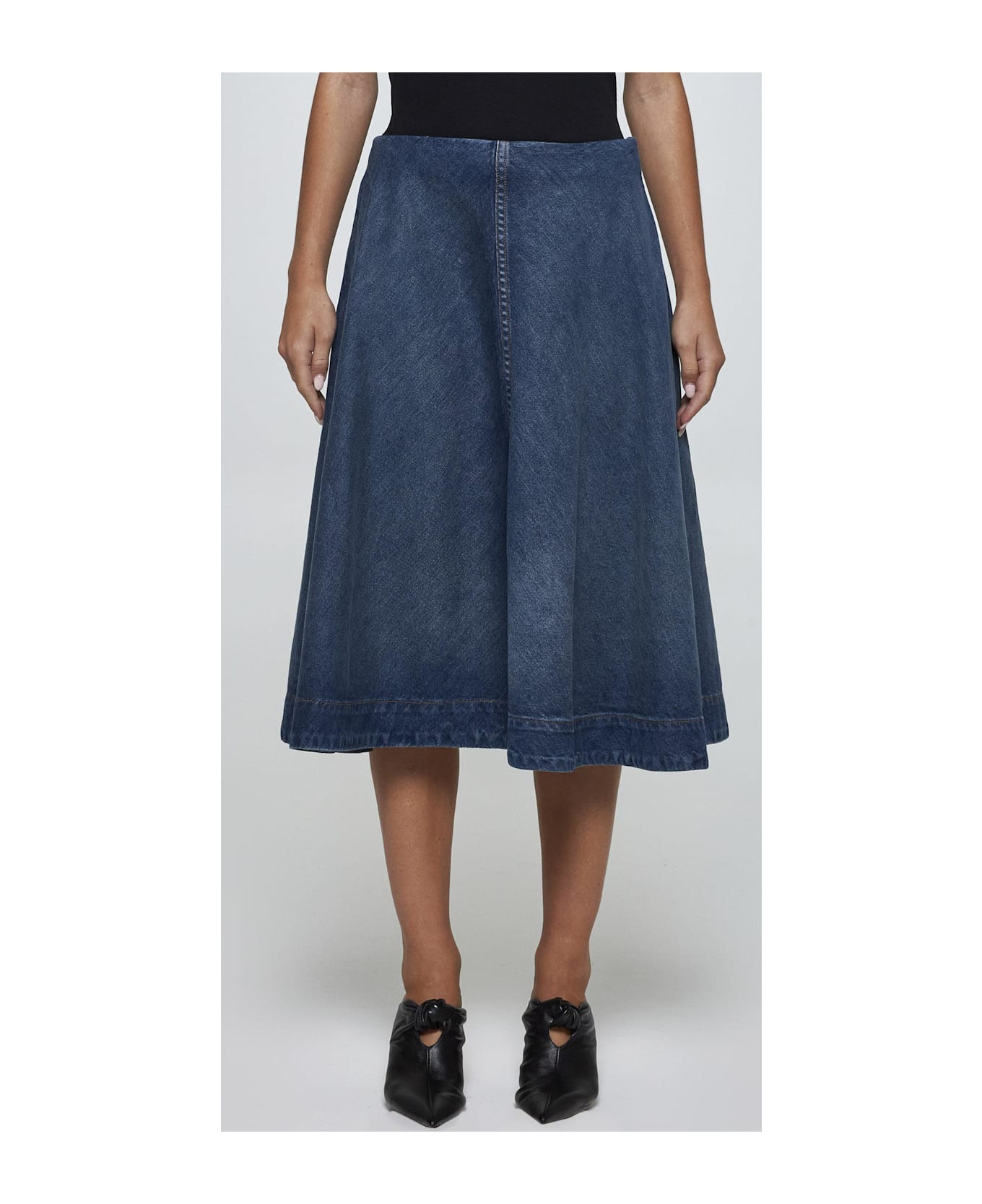 Khaite Renta Denim Skirt - BLU