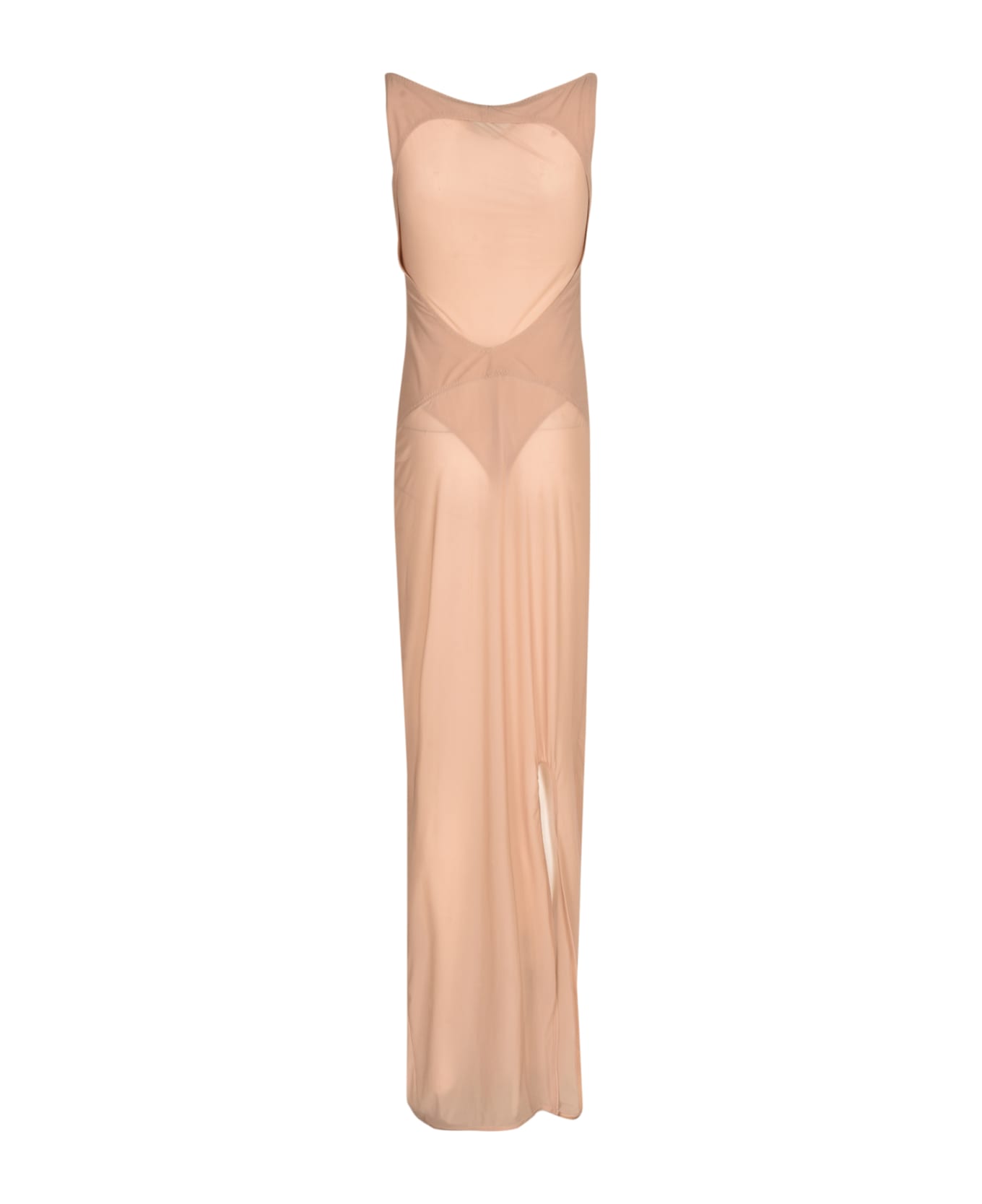 Alessandro Vigilante V-neck Sleeveless Paneled Dress - Pink ワンピース＆ドレス