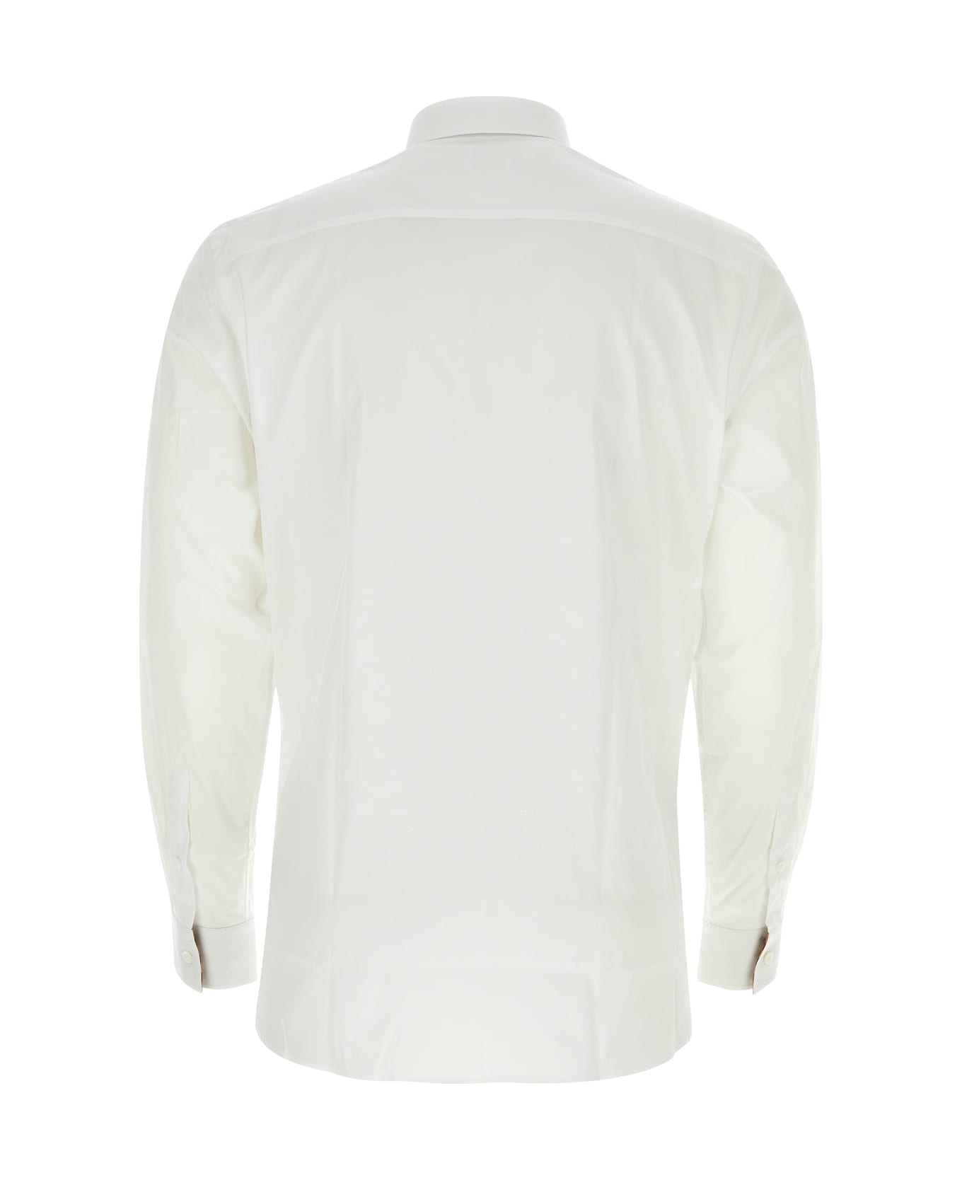 Burberry White Stretch Poplin Shirt - WHITE