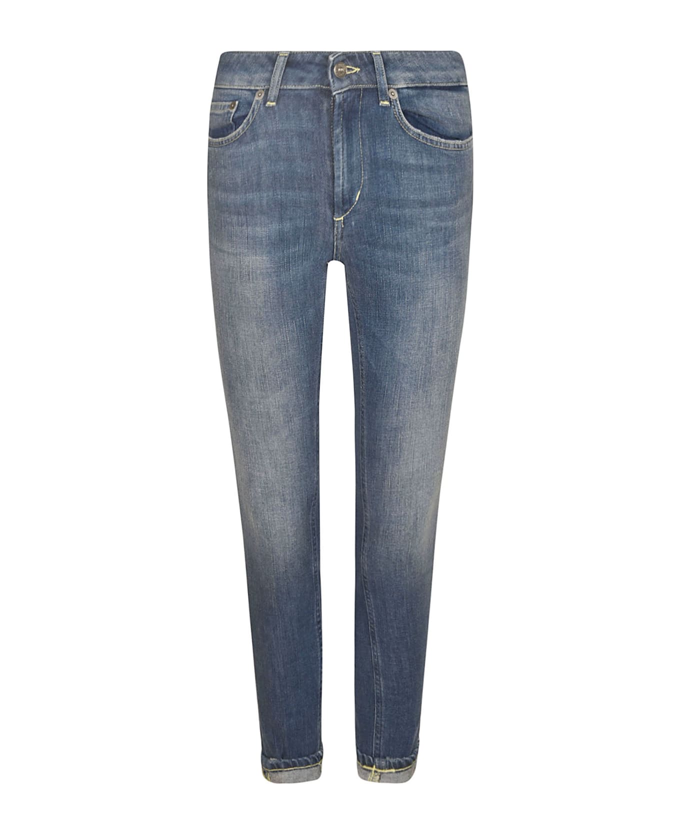 Dondup Skinny Fit Buttoned Jeans - Blue デニム