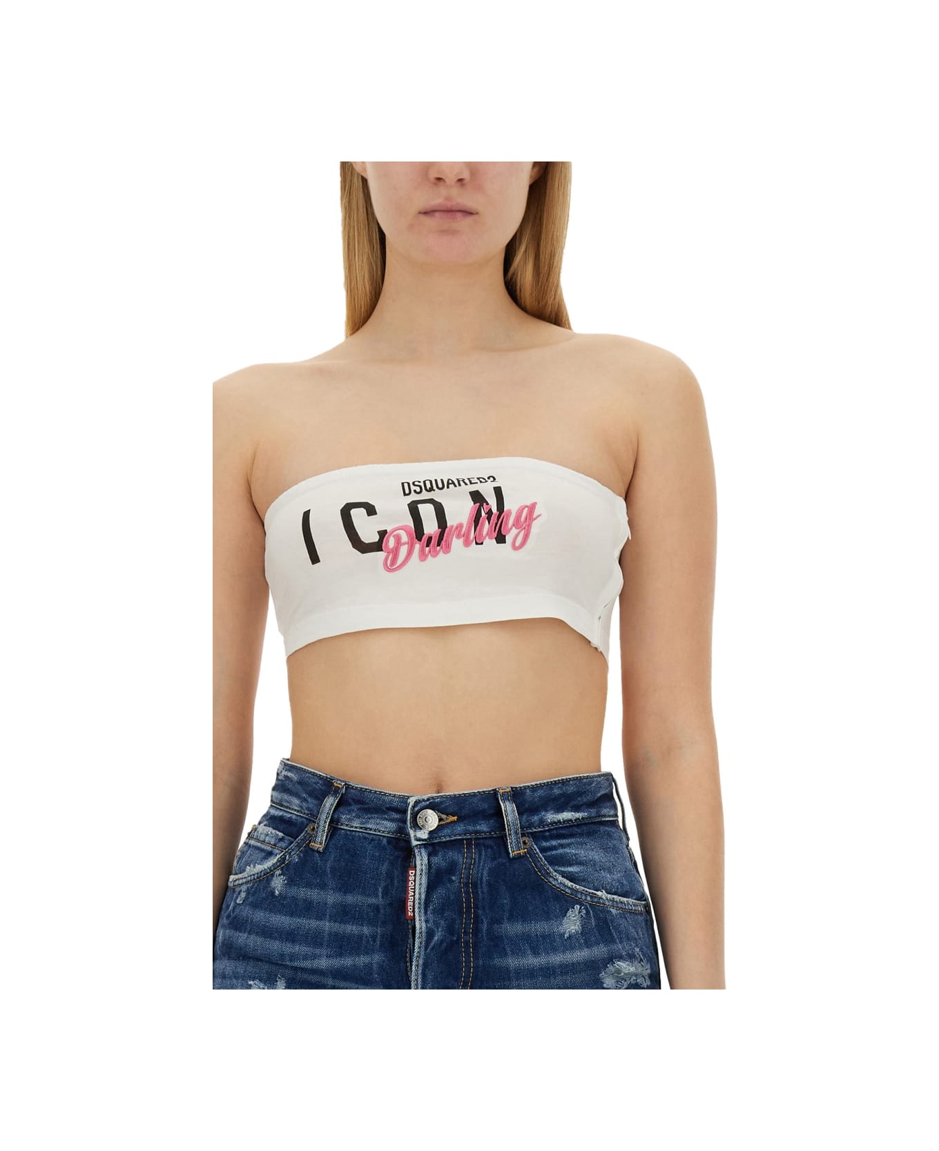 Dsquared2 Tops With Logo - WHITE