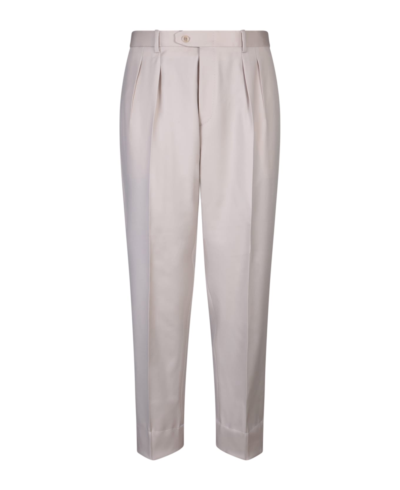 Brioni Ischia Cream Trousers - White