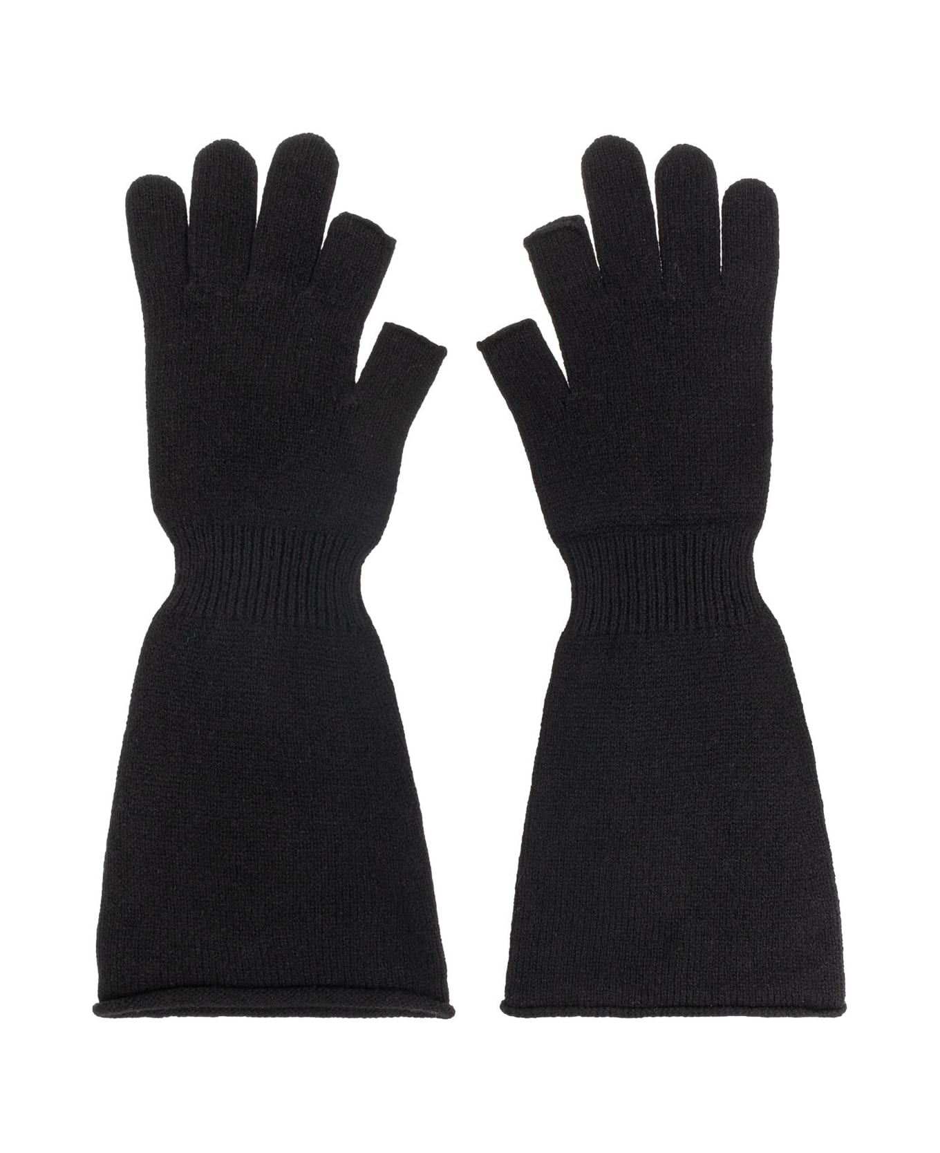 Rick Owens Long Gloves - BLACK