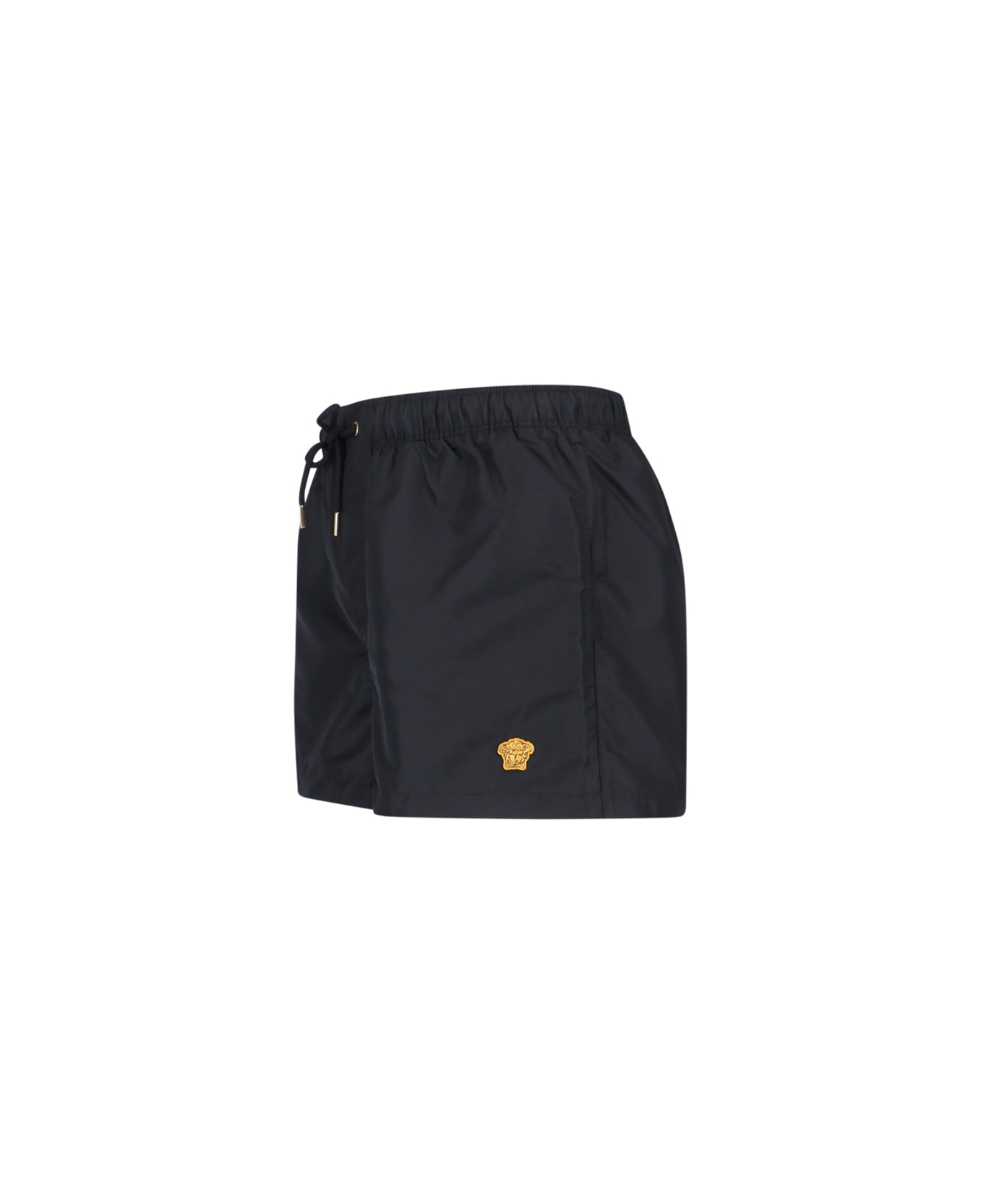 Versace 'swim Golfo Medusa Patch' Beach Shorts - Black  