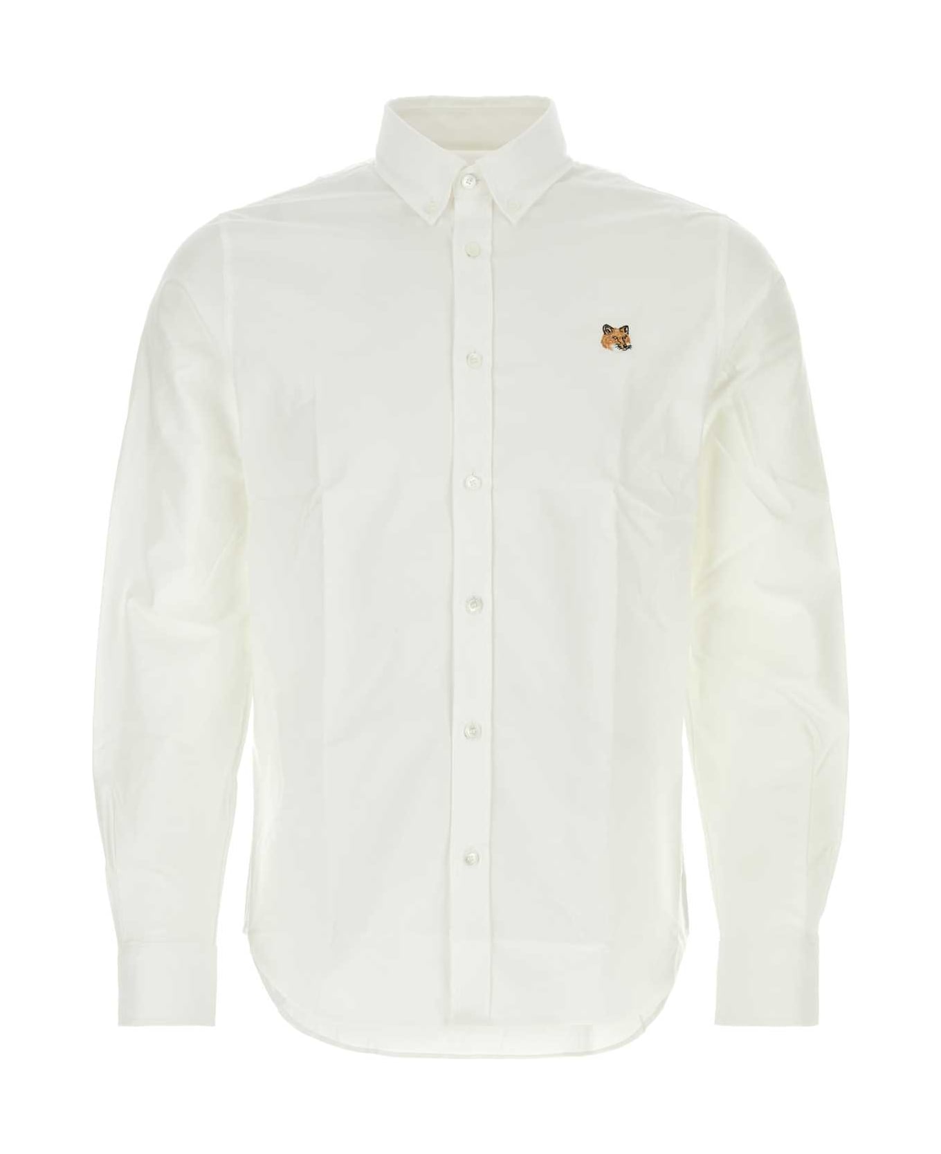 Maison Kitsuné White Poplin Shirt - WHITE シャツ