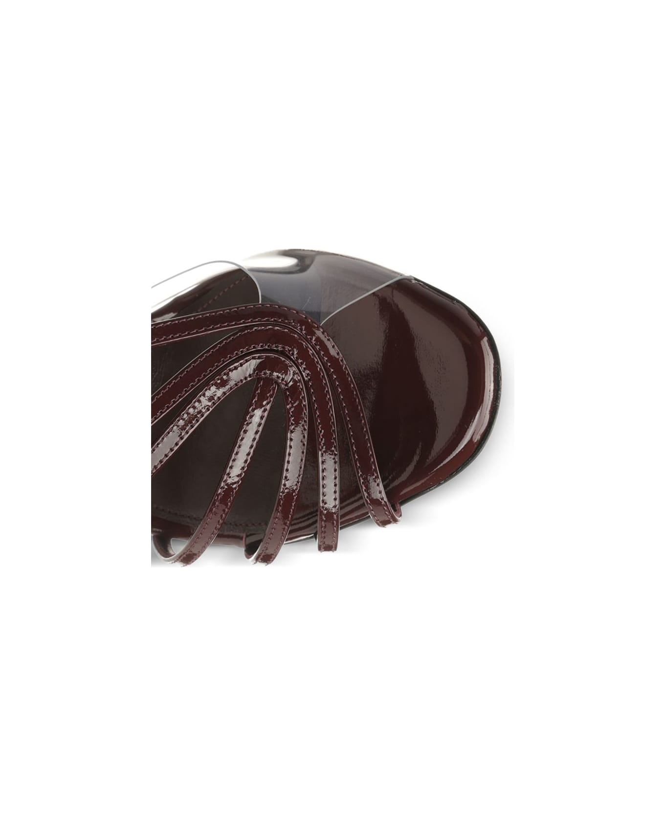 Alevì Merlot Leather Sandal - Bordeaux