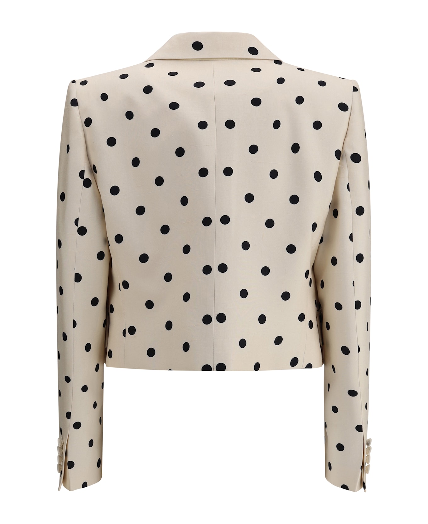 Valentino Polka Dot Shantung Blazer