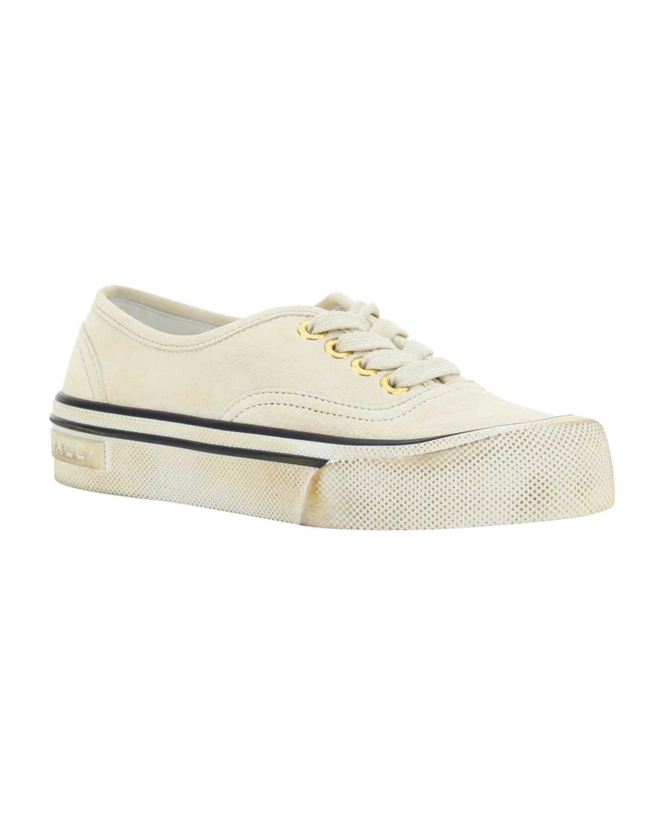 Bally Lyder Leather Sneakers - White