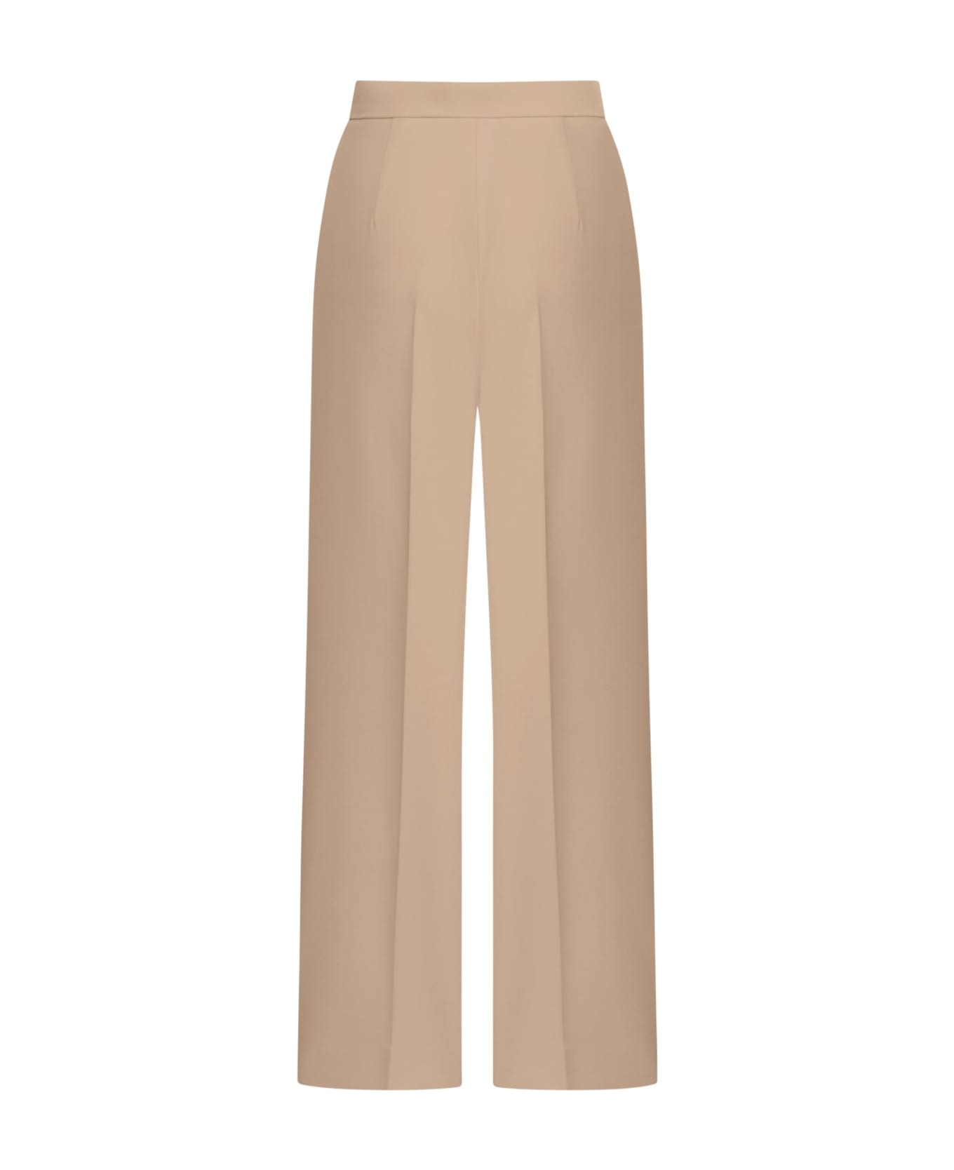 Max Mara High Waisted Straight-leg Pants - Beige