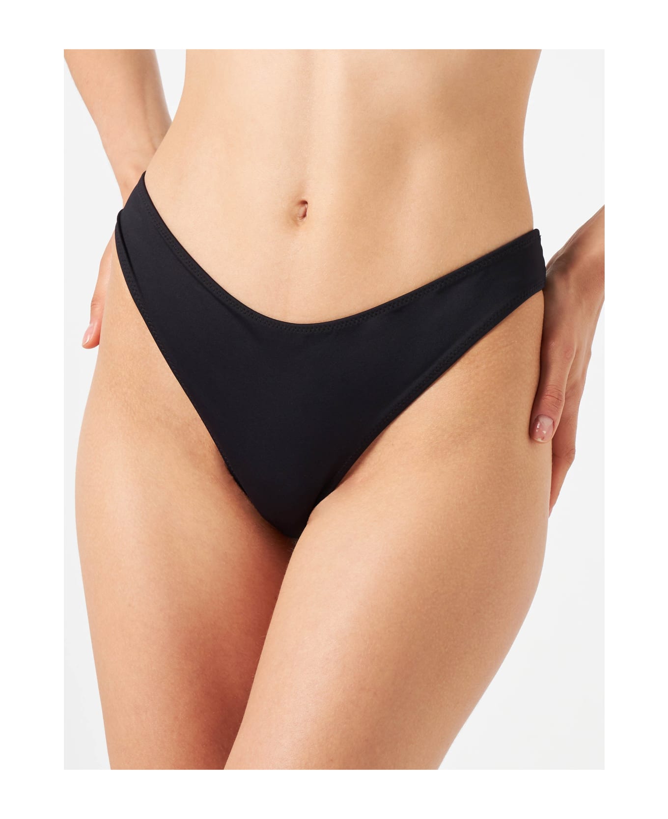 MC2 Saint Barth Woman Black Swim Briefs - BLACK