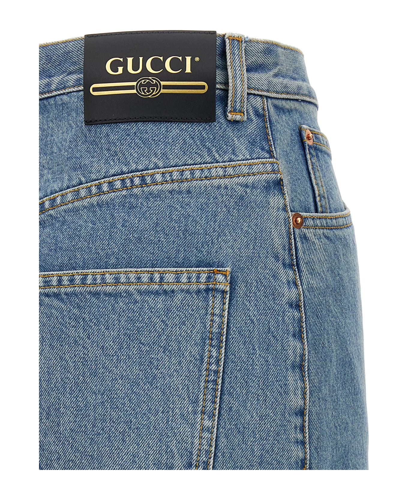 Gucci Denim Skirt - Light Blue