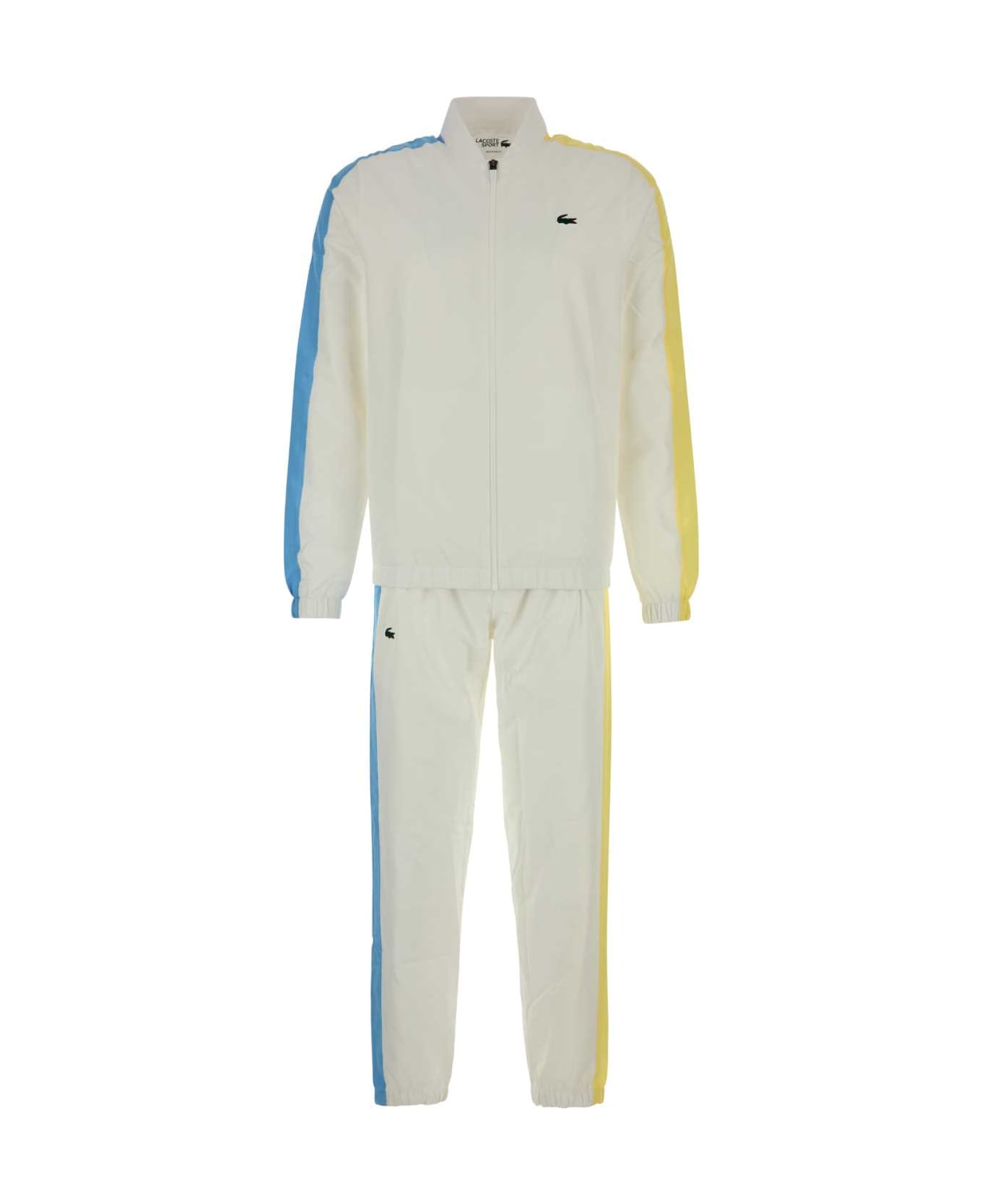 Lacoste White Polyester Tracksuit - ISQ