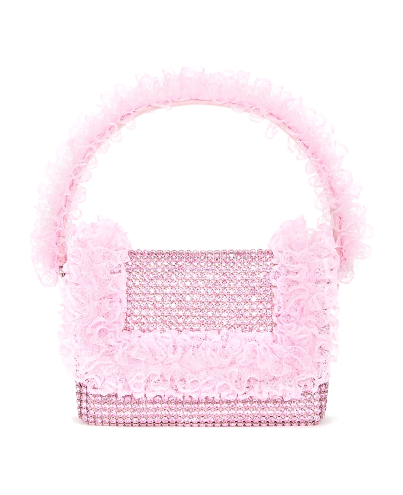 self-portrait Christopher Kane Residency Handbag With All-over Sequins - Pink