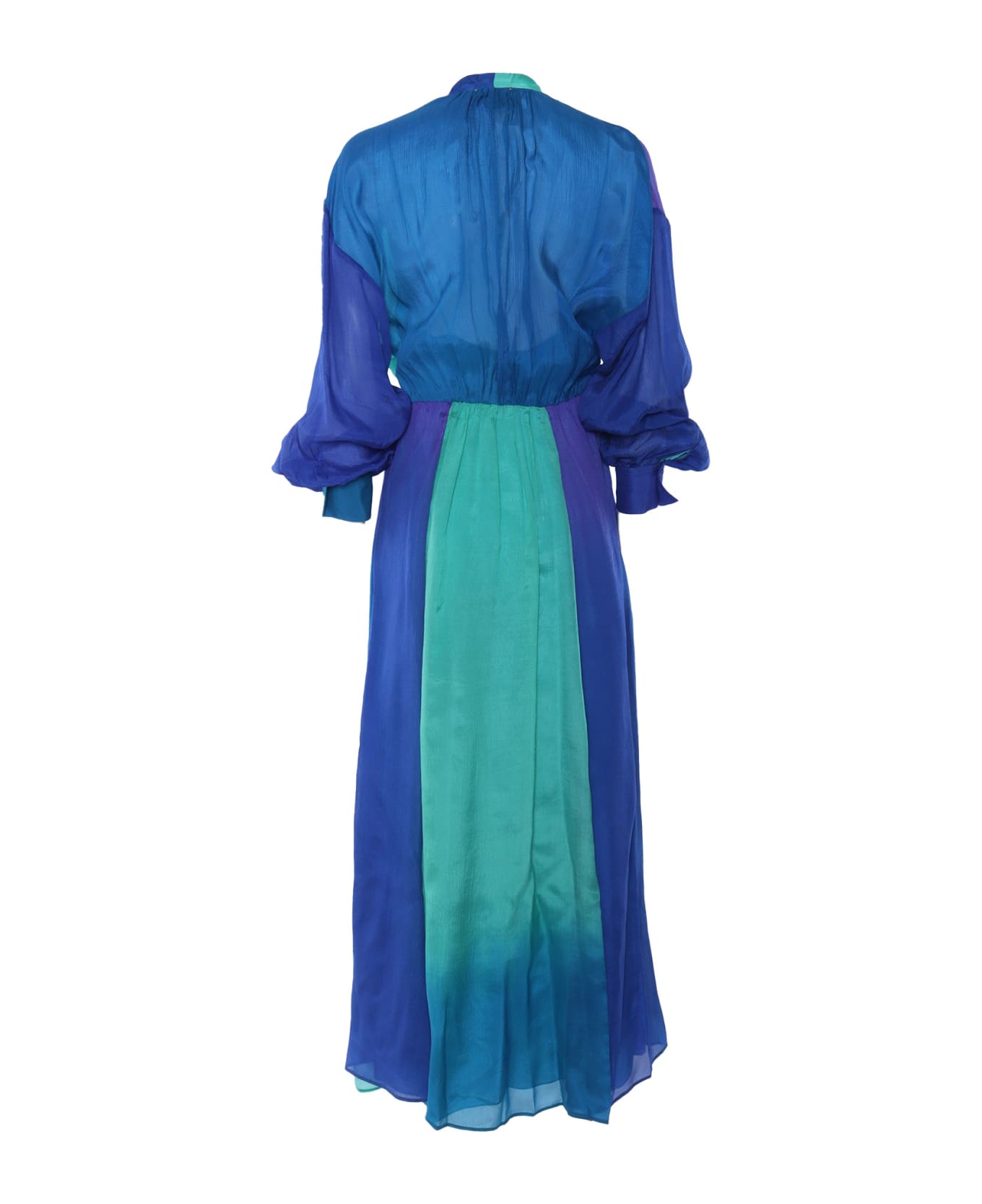 Forte_Forte Long Blue Dress - MULTICOLOR