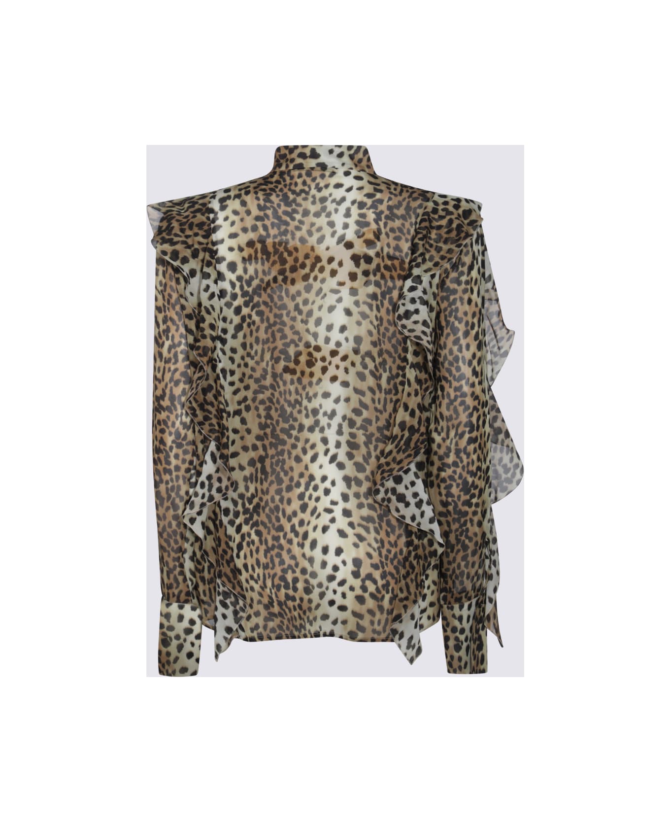 Blumarine Black And Brown Shirt - BLACKCOGNAC