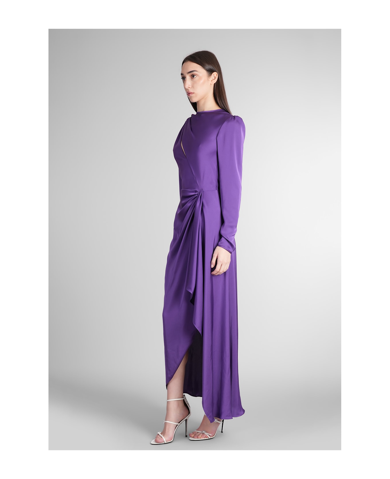 Costarellos Anina Dress In Viola Polyester - Viola