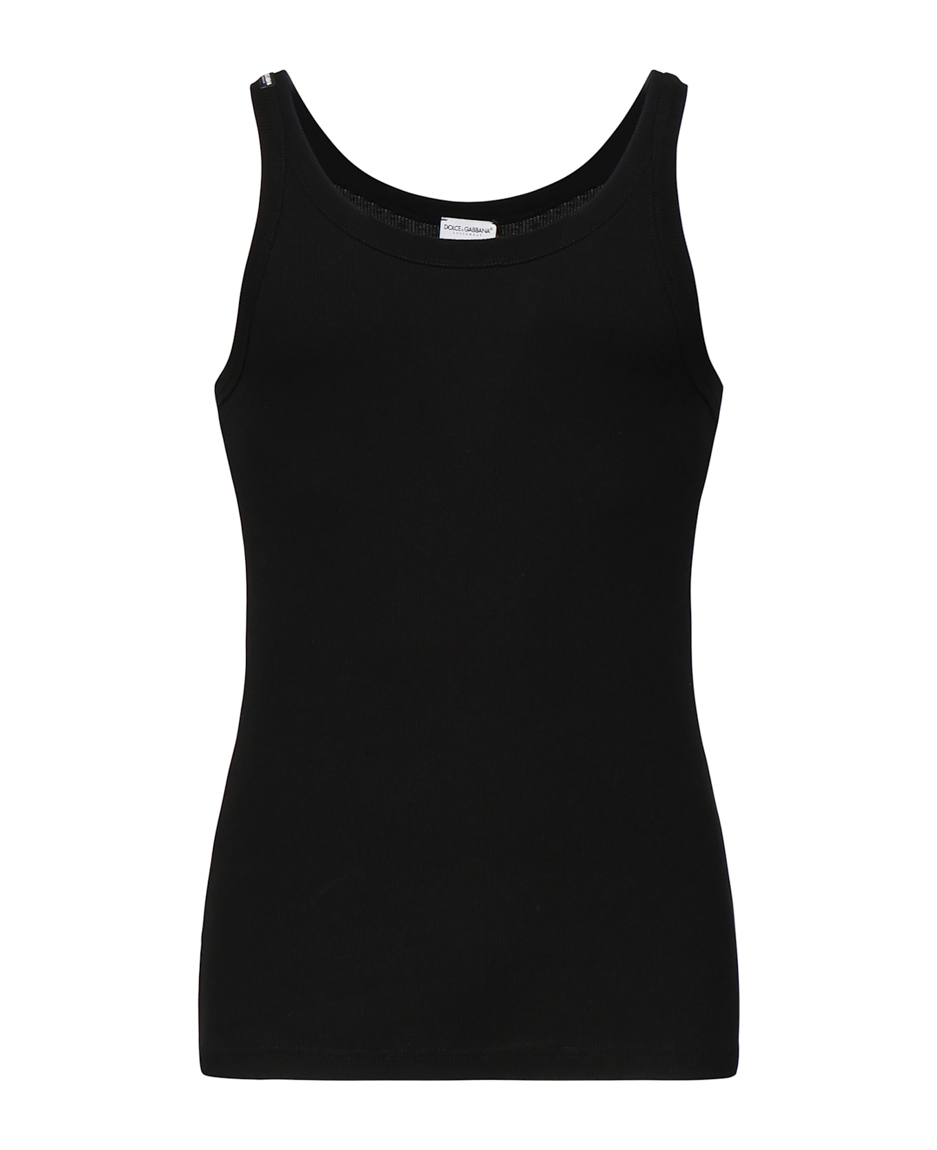 Dolce 
Gabbana 
marcello
 Ribbed Tank Top - Black