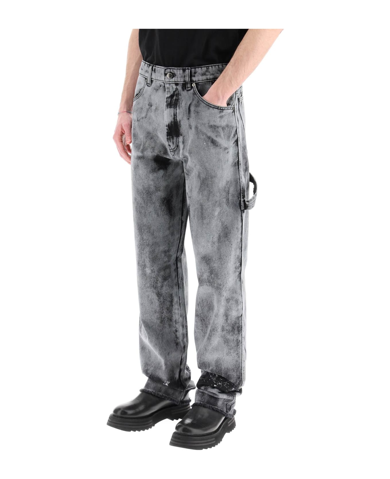 DARKPARK 'john' Workwear Jeans - BLACK GREY (Grey)
