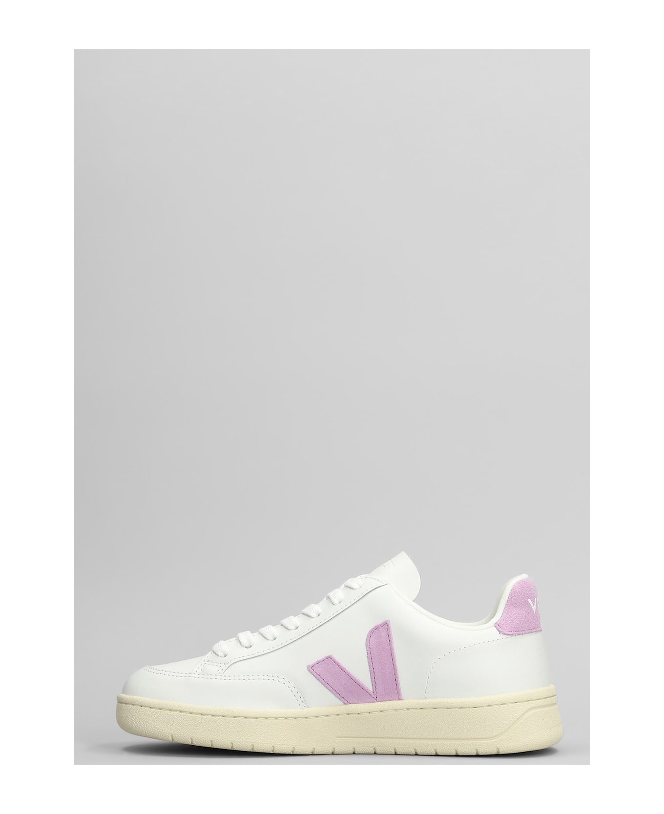 Veja V-12 Sneakers In White Leather - white