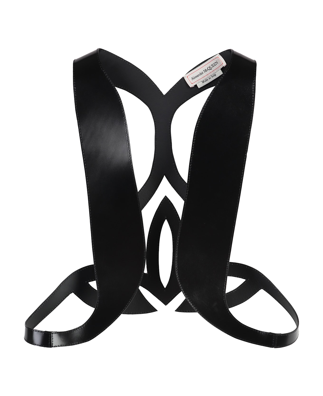 Alexander McQueen Leather Vest - black