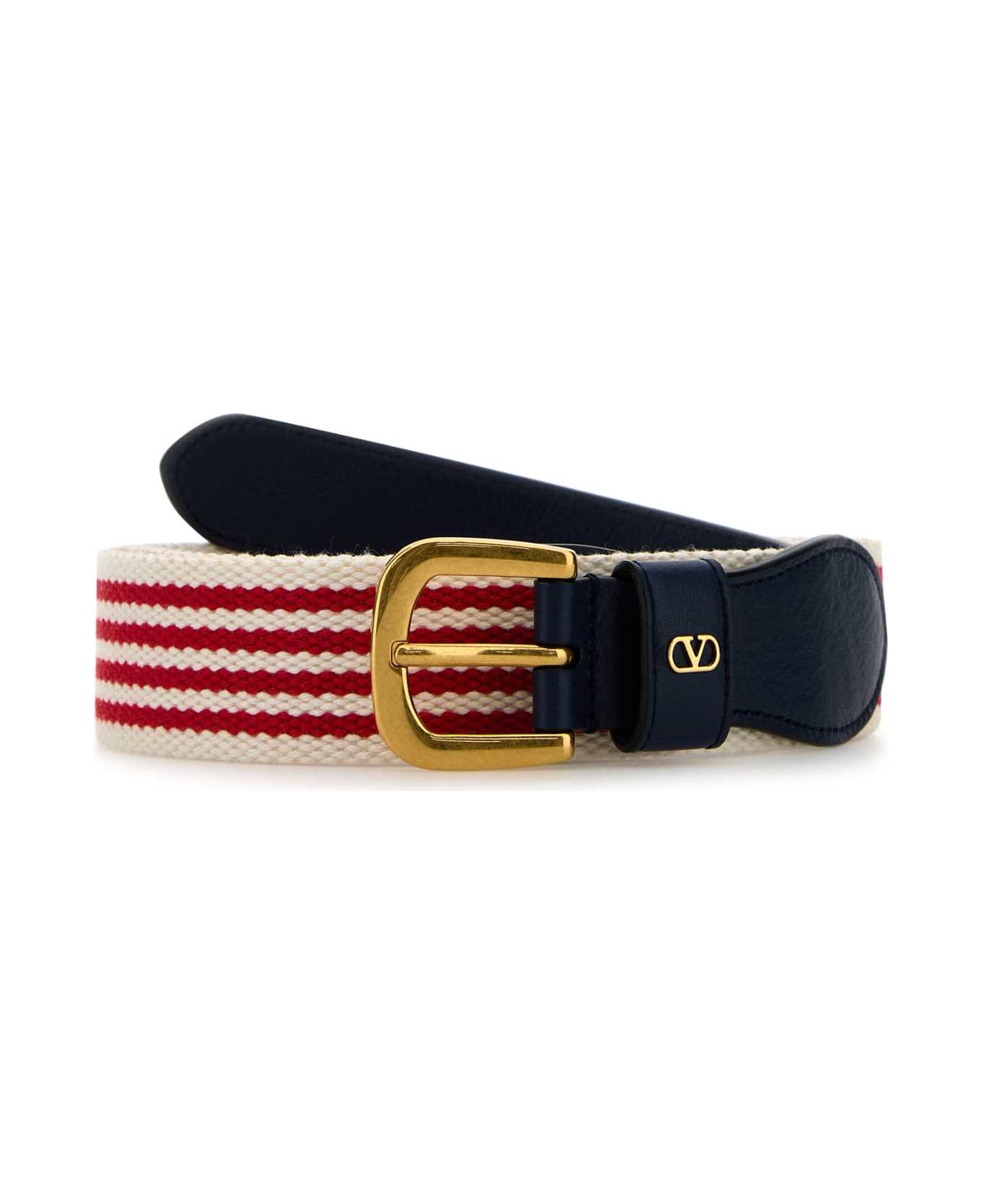 Valentino Garavani Embroidered Fabric Belt - BIANCOROSSOWORKER