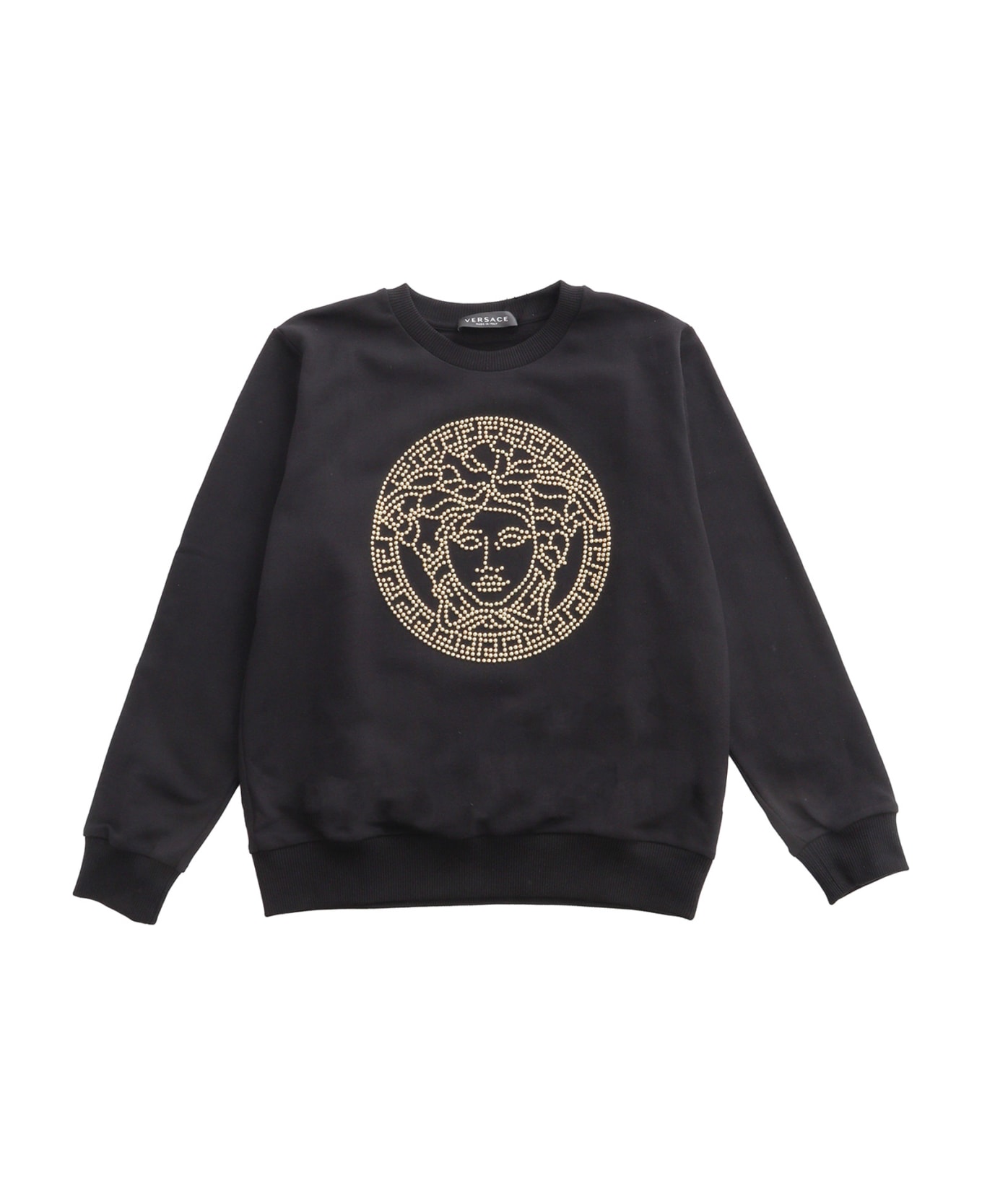 Versace Medusa Stud Sweatshirt - BLACK