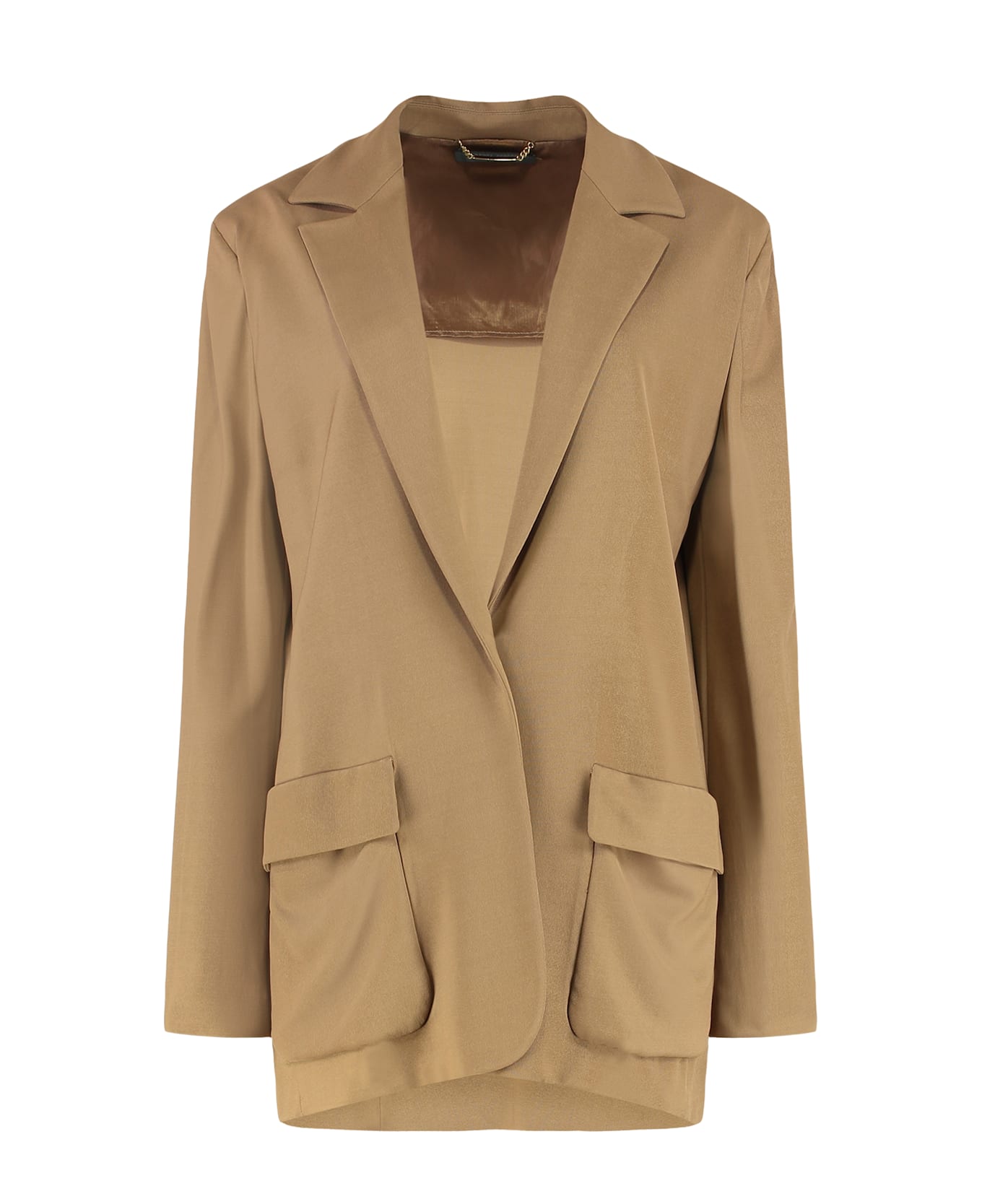 Alberta Ferretti Single-button Blazer - Camel