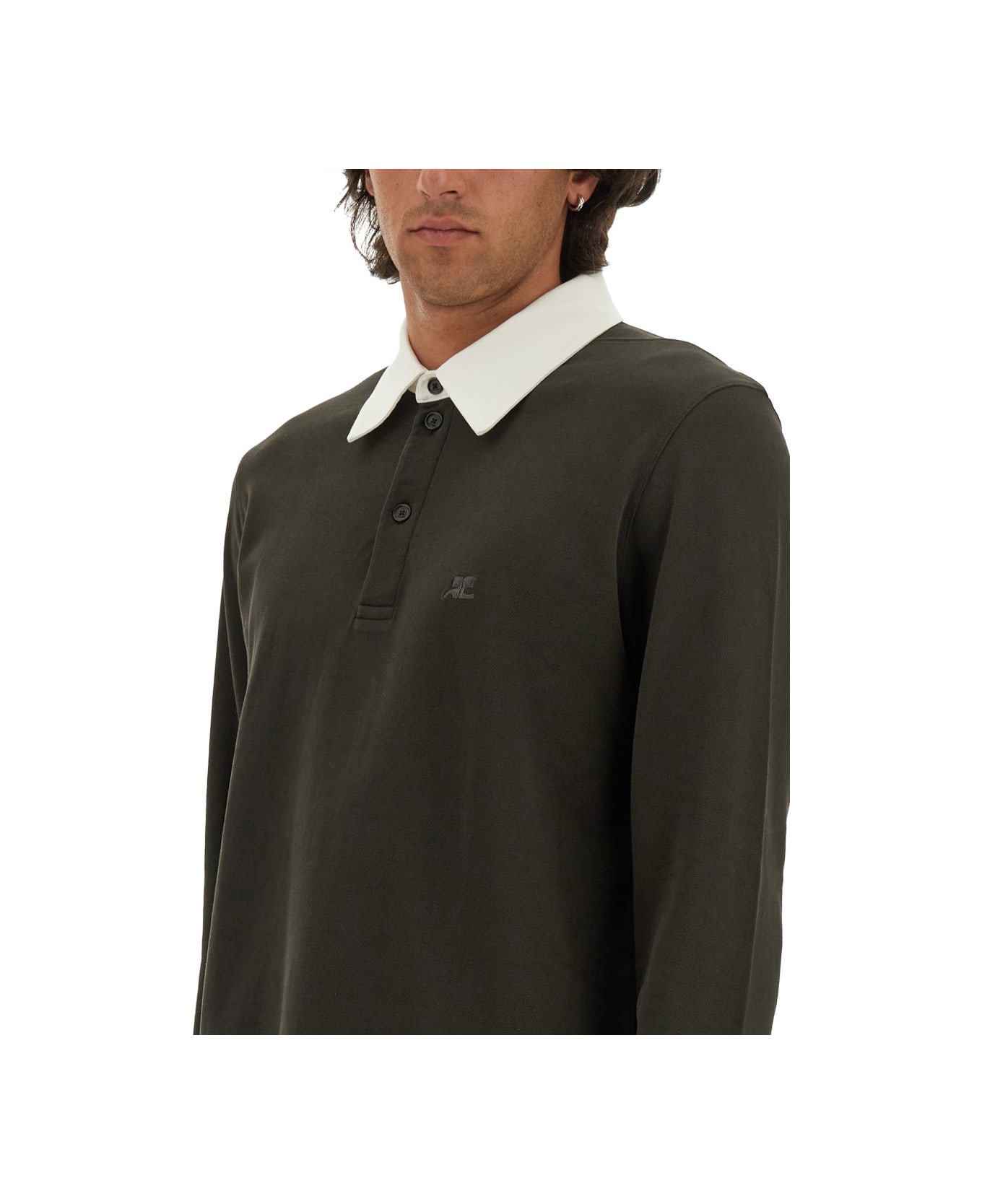 Courrèges Cotton Polo - BROWN