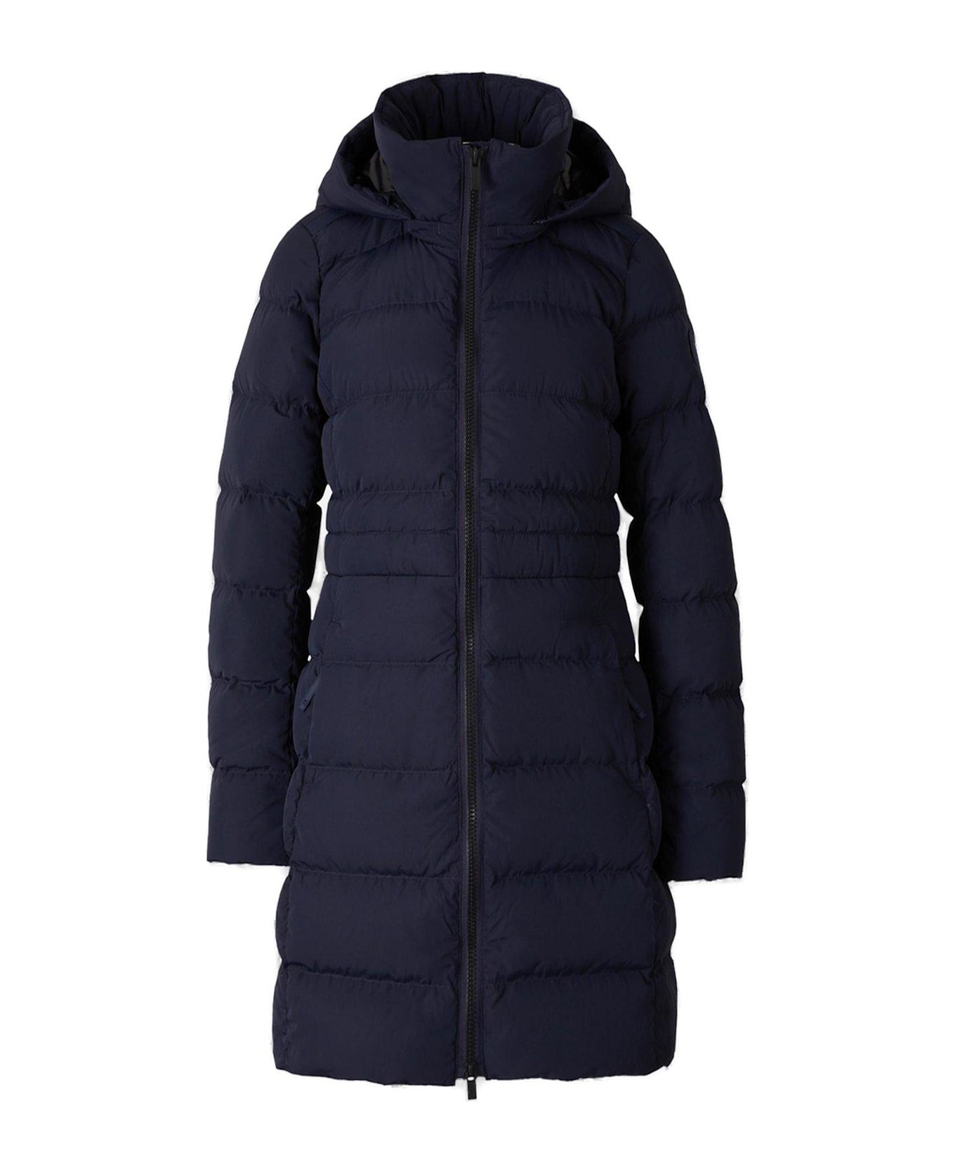 Canada Goose Zip-up Hooded Padded Parka - Blue