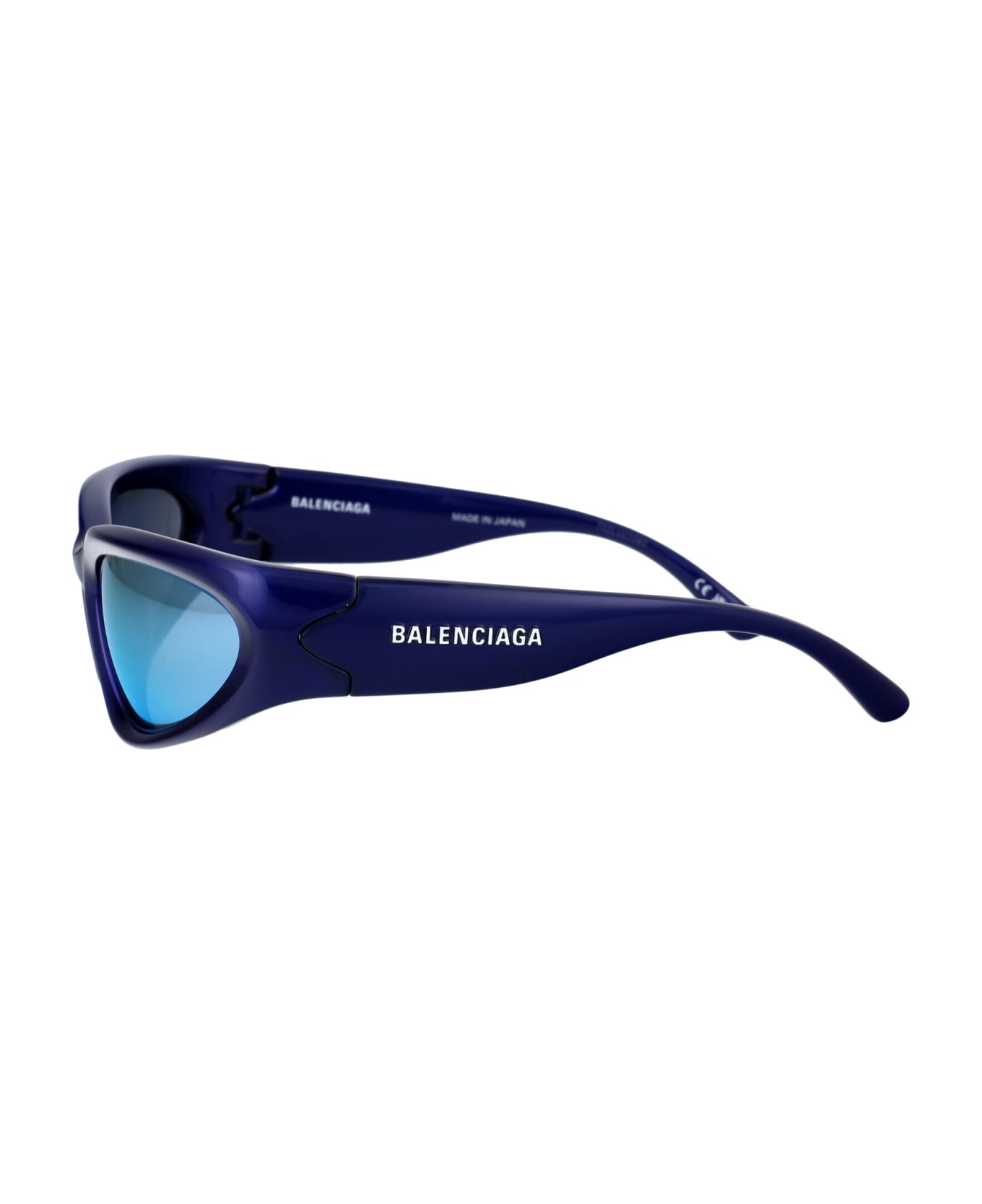 Balenciaga Eyewear Bb0157s Sunglasses - 009 BLUE BLUE BLUE