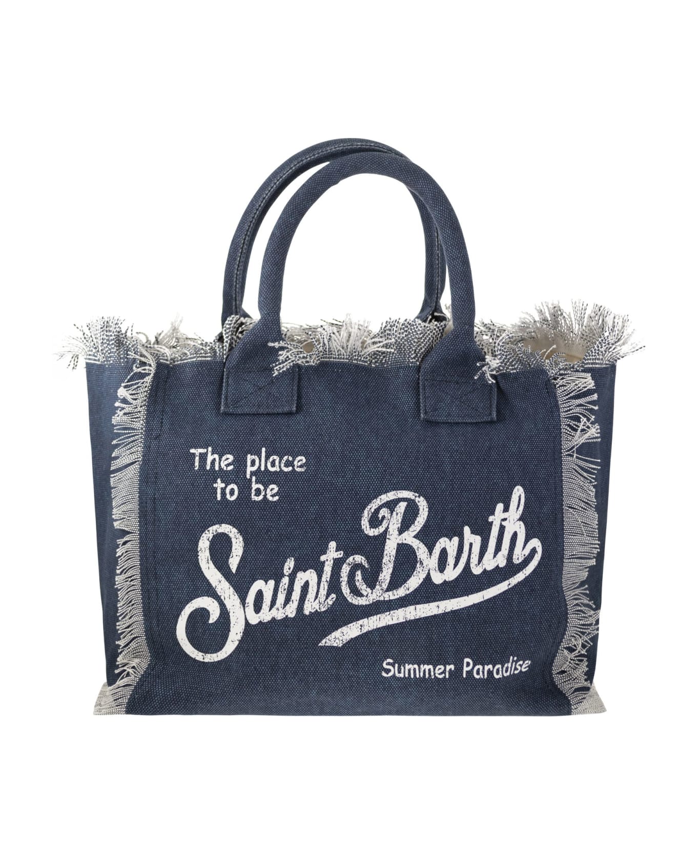 MC2 Saint Barth Vanity - Denim Canvas Handbag